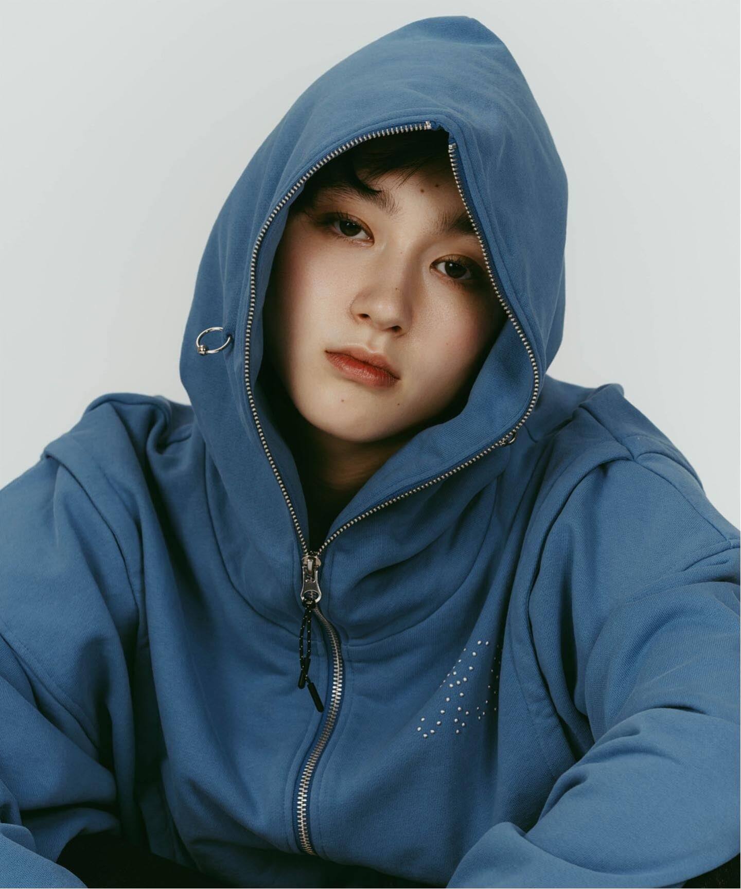 Knuth Marf/クヌースマーフ pierced hooded sweatshirt（パーカー 
