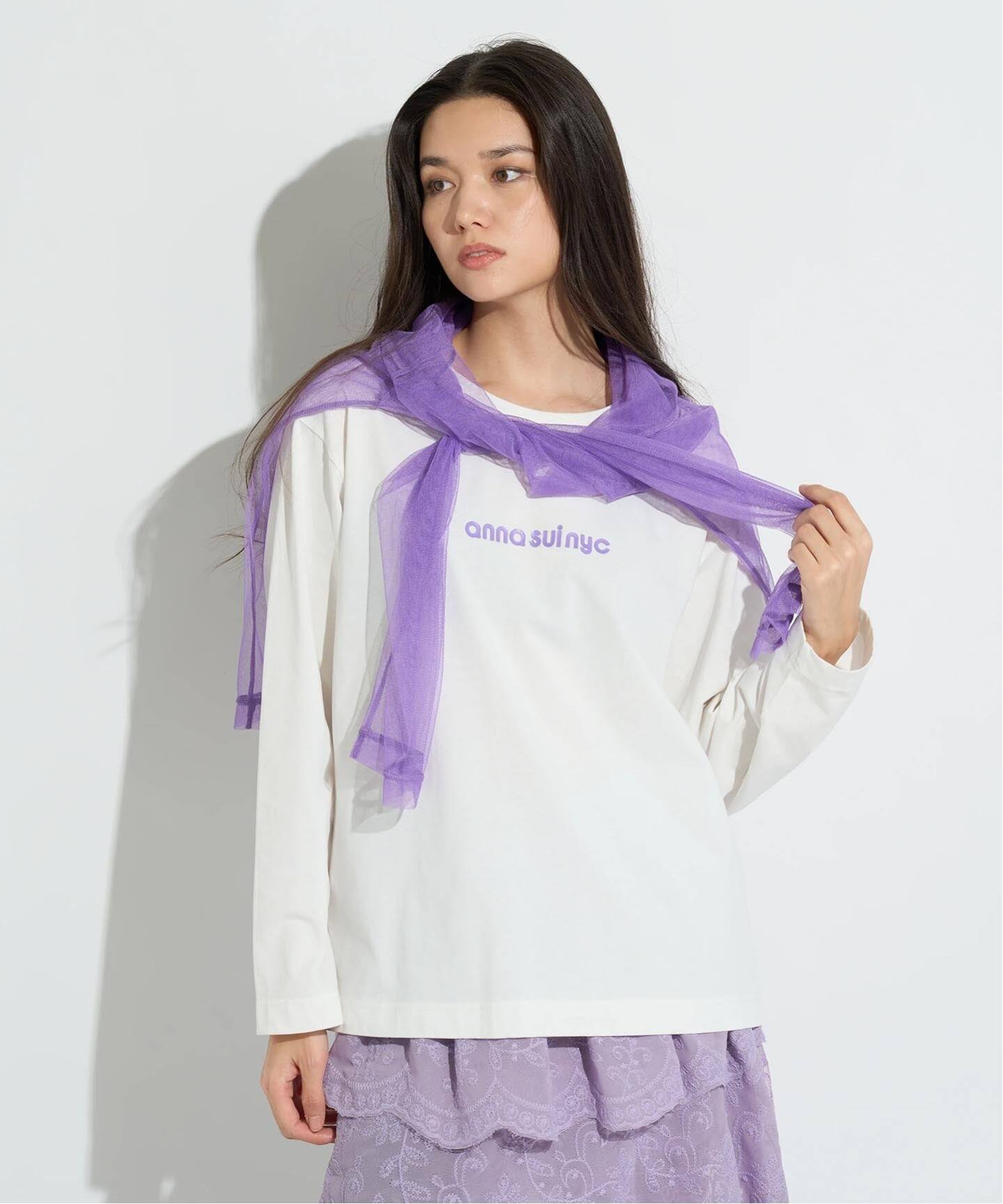 ANNA SUI NYC / アナスイエヌワイシー メッシュレイヤードロングT