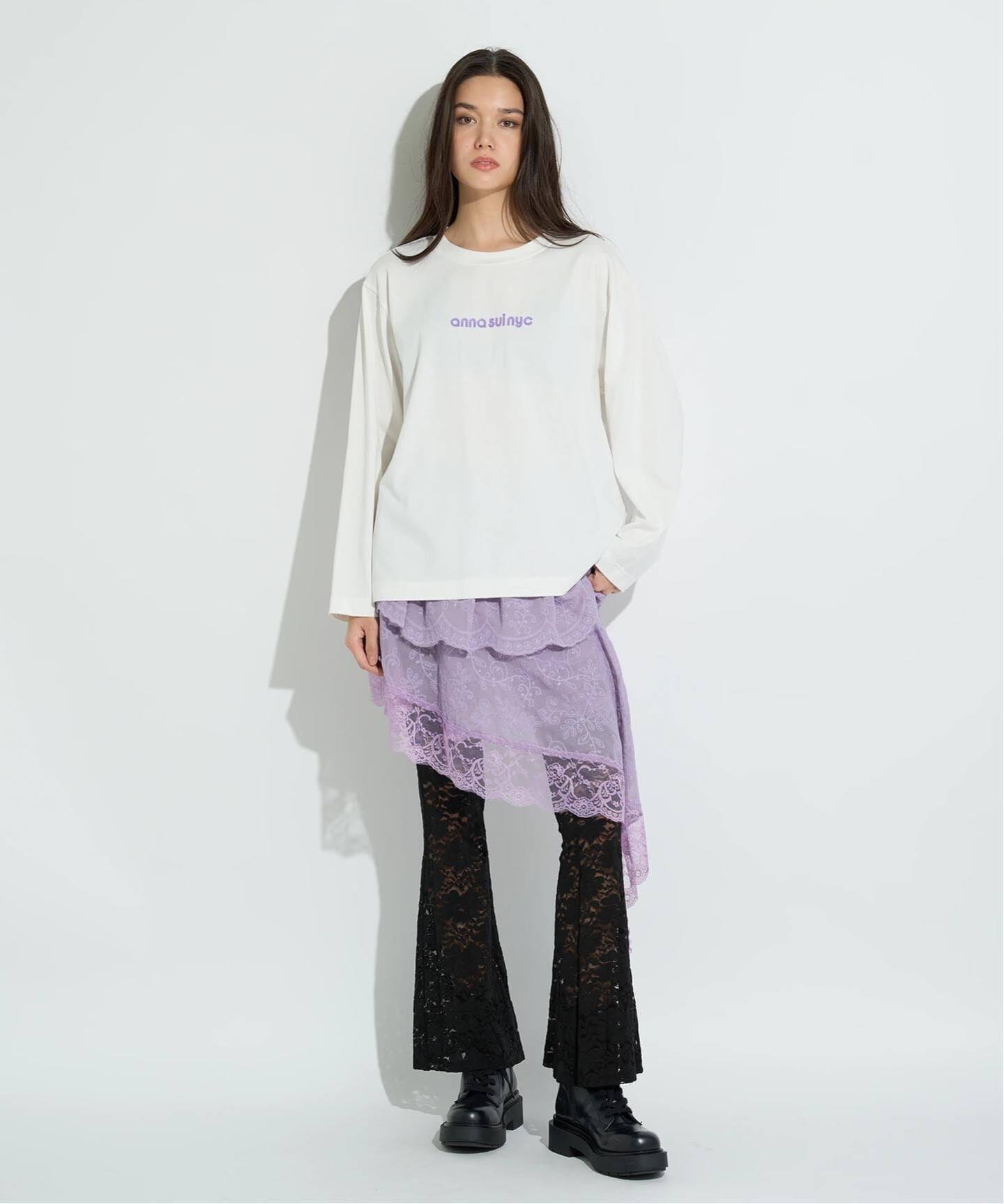 ANNA SUI NYC / アナスイエヌワイシー メッシュレイヤードロングT