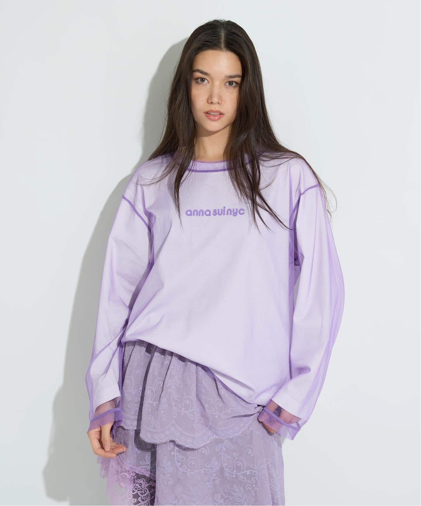 ANNA SUI NYC / アナスイエヌワイシー メッシュレイヤードロングT
