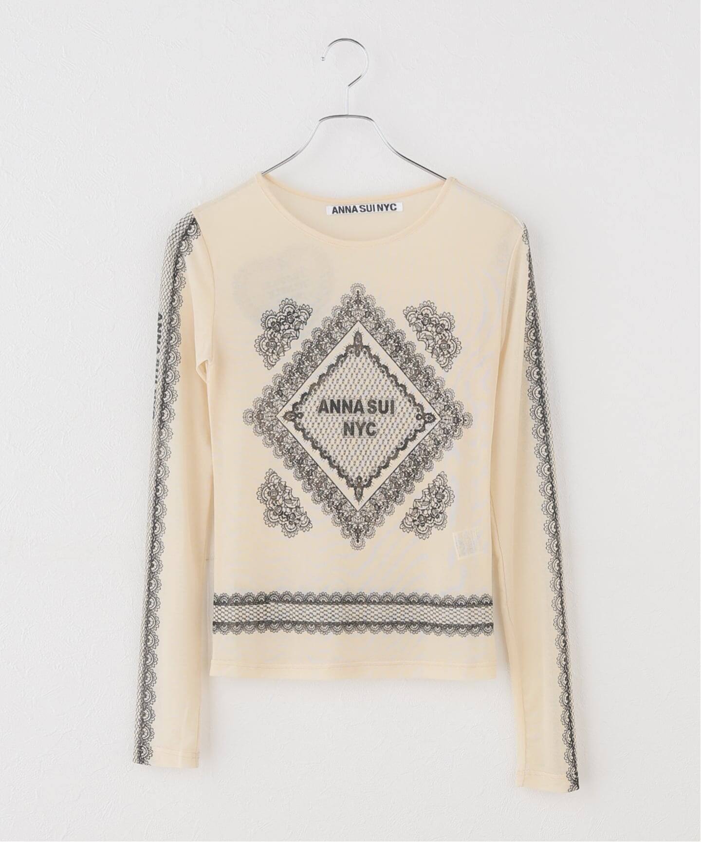 anna sui nyc / アナスイエヌワイシー レースプリントシアトップ（T 