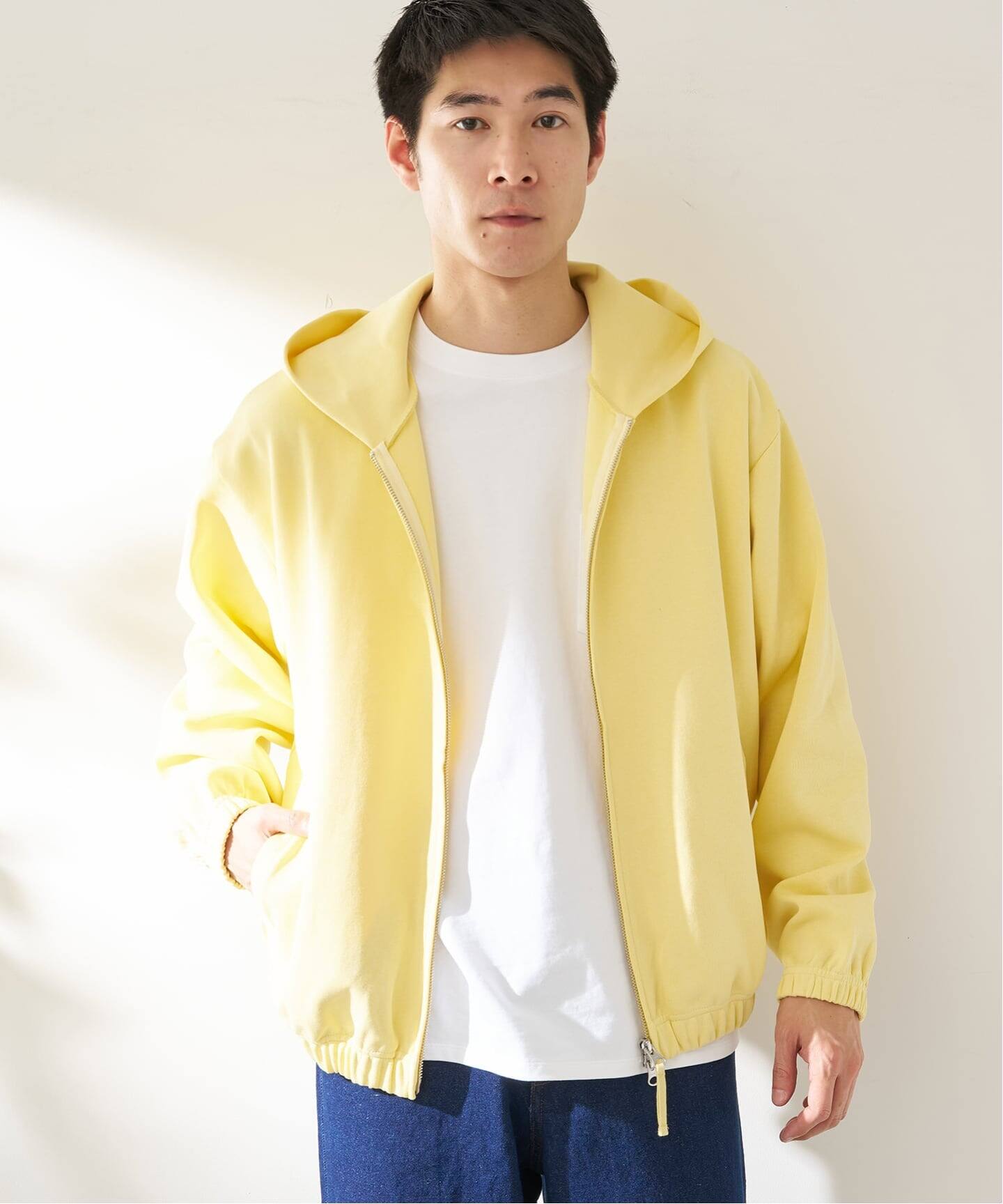 【70%オフ】新品 24-25 ミズノ アンファジーパーカー イエロー XL ANTS & ELEPHANTS / アンツアンドエレファンツ Wジャージー ジップ