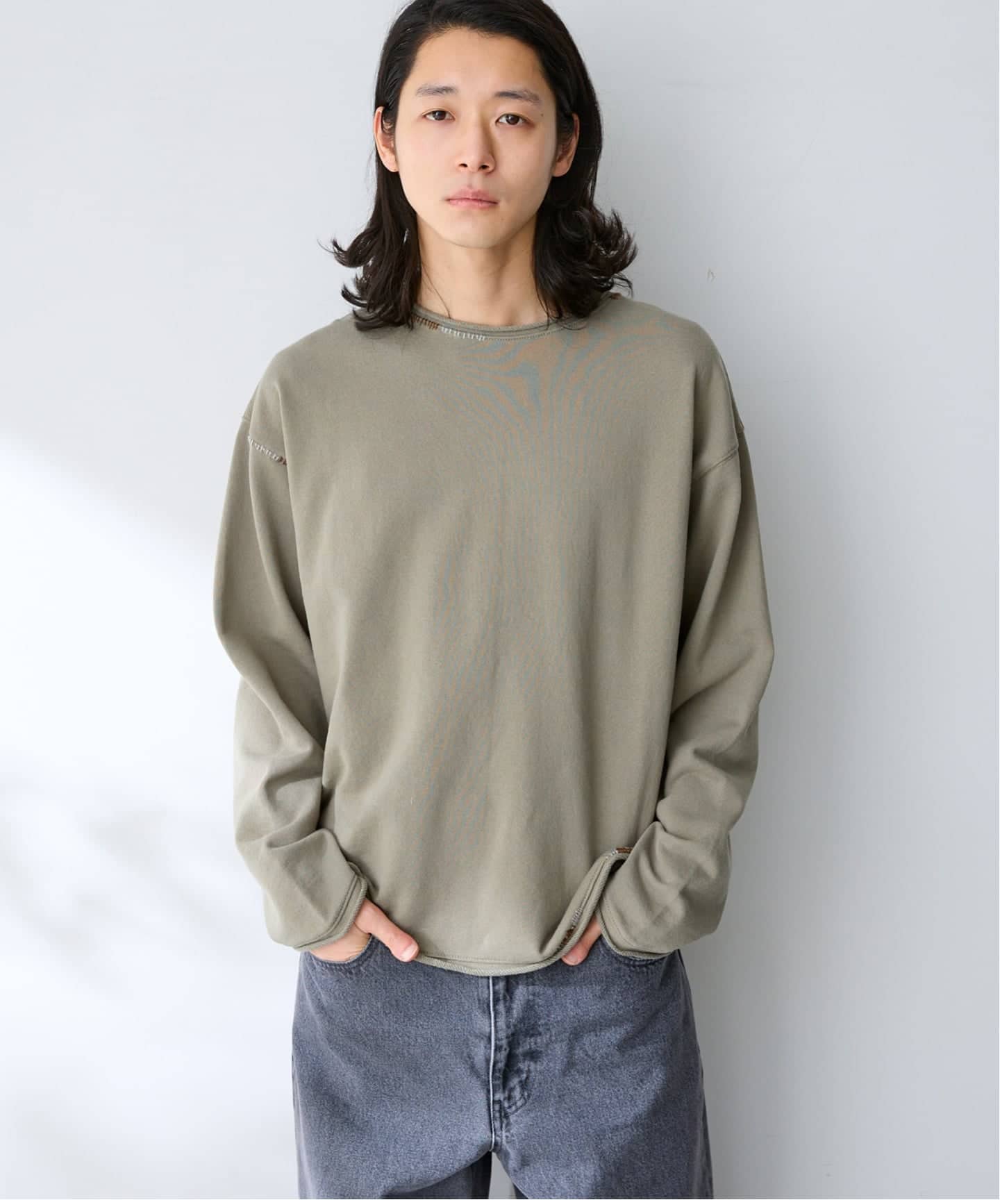 ステッチデザインスウェット（Tシャツ／カットソー）｜B.C STOCK（ベー