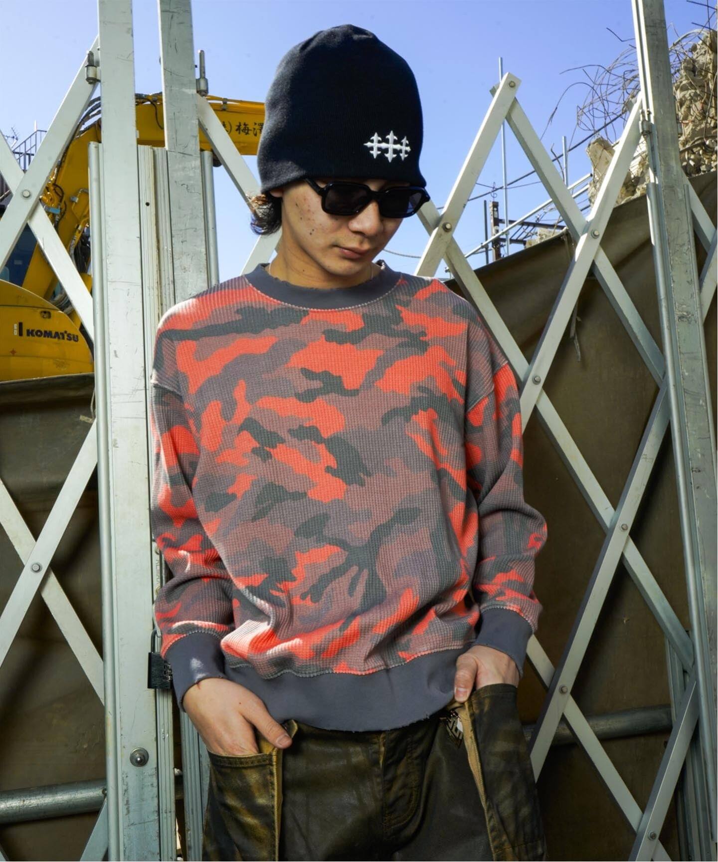 SCREEN STARS 別注 グラインダーワッフル ロンTEE / SCREEN STRAS EX