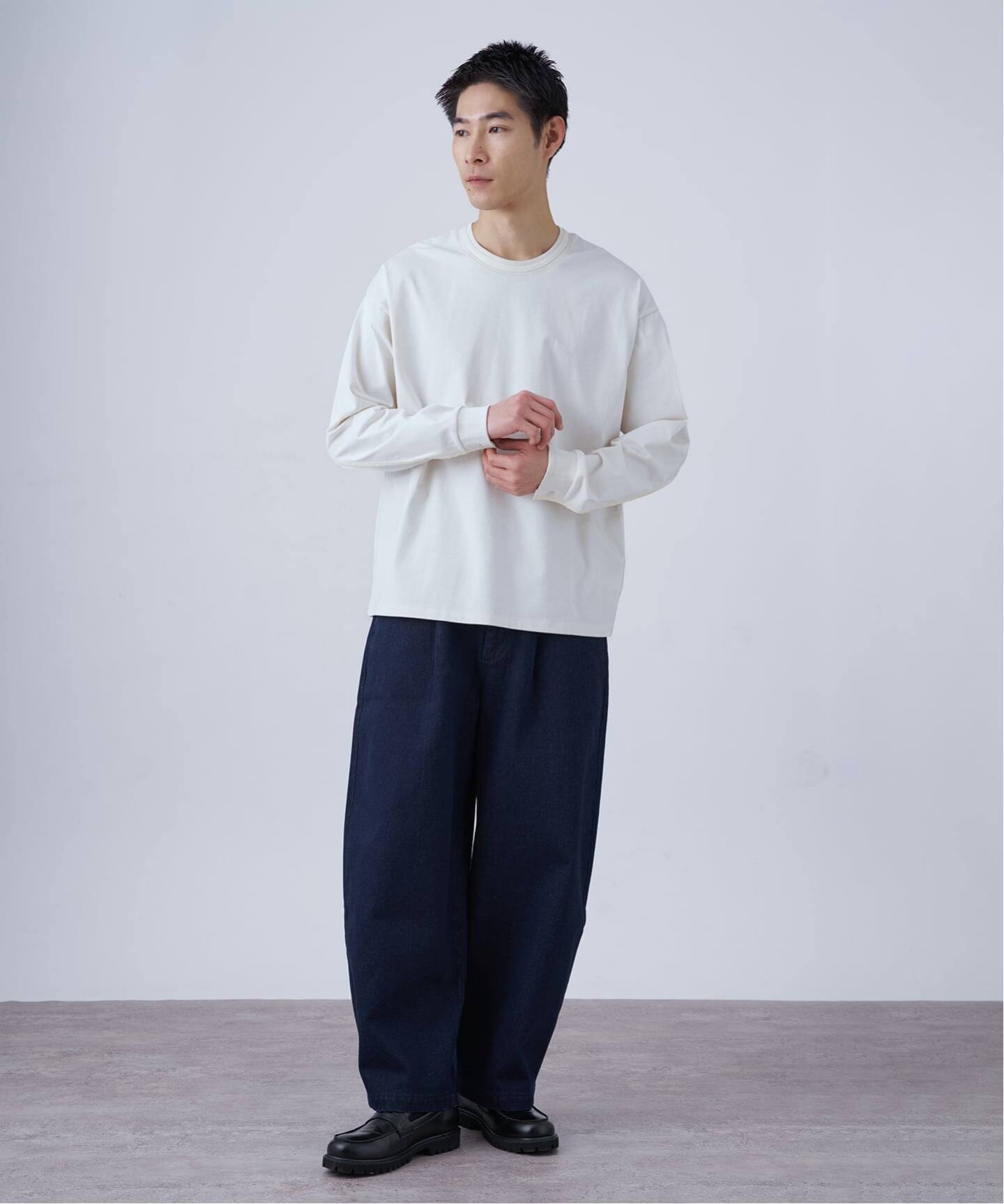 Deux Allures / ドゥ アリュール バイカラーパイピング Tシャツ（T