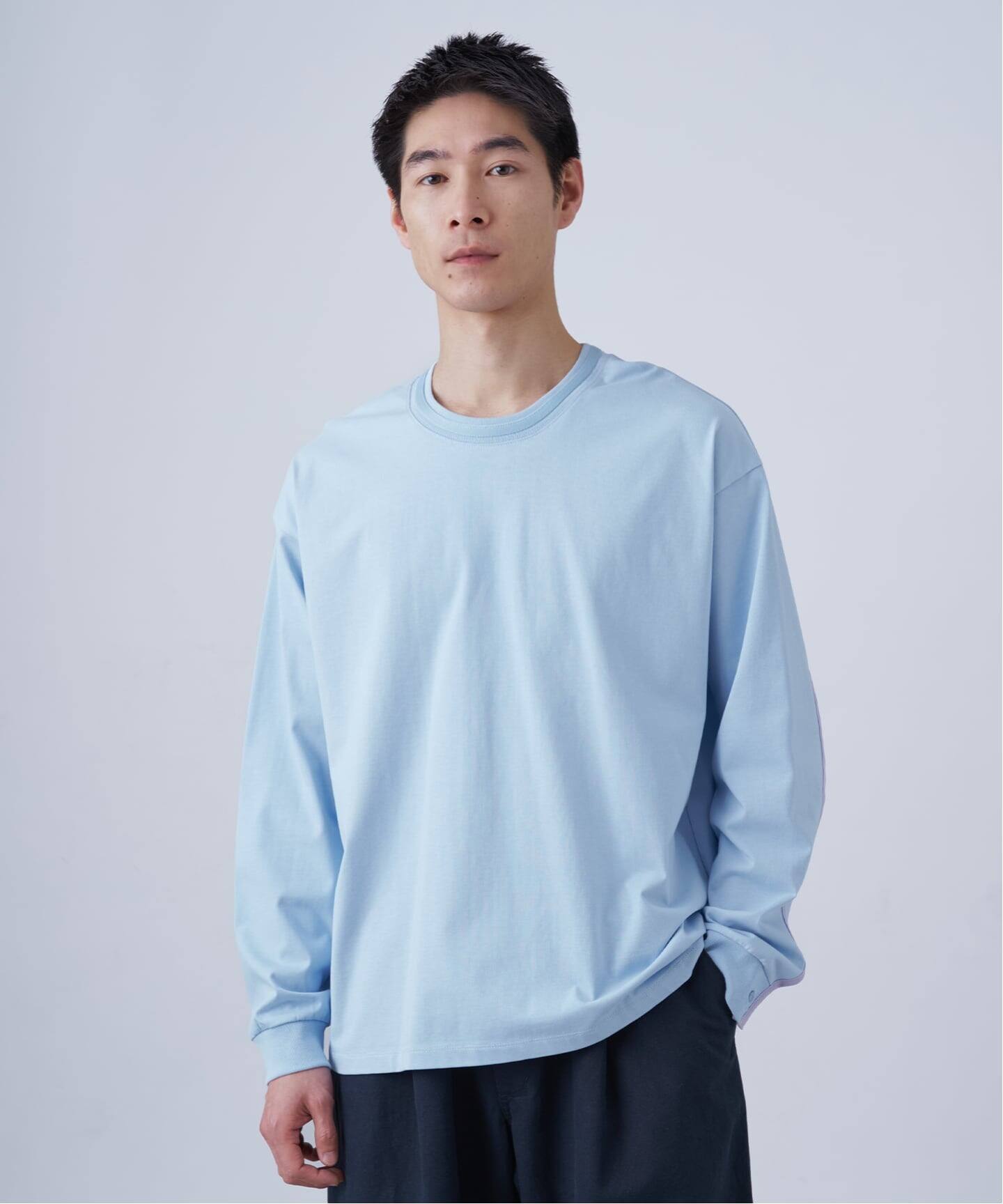 Deux Allures / ドゥ アリュール バイカラーパイピング Tシャツ（T