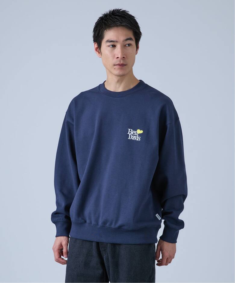 BEN DAVIS / ベンデイビス】別注 Heart LOGO CREW（スウェット）｜B.C 
