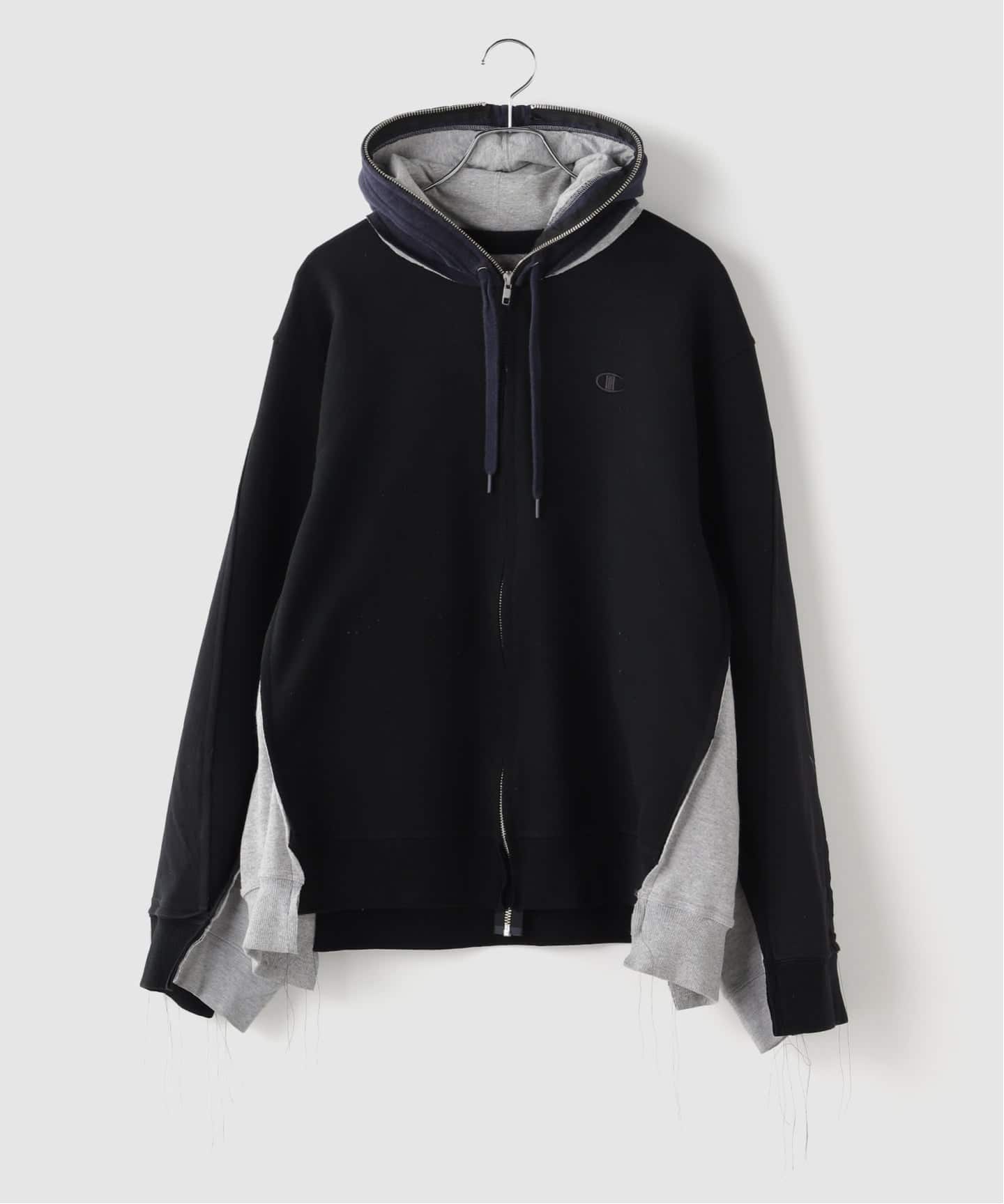 DISCOVERD 再構築ジップパーカー　古着リメイク DISCOVERD 再構築ジップパーカー 古着リメイク チャンピオン 【公式通販】