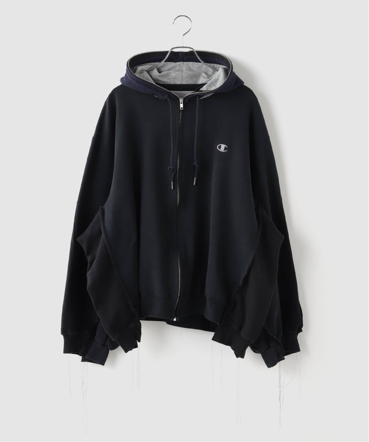 DISCOVERED / ディスカバード Band Tee Dolman Zip Hoodie（パーカー