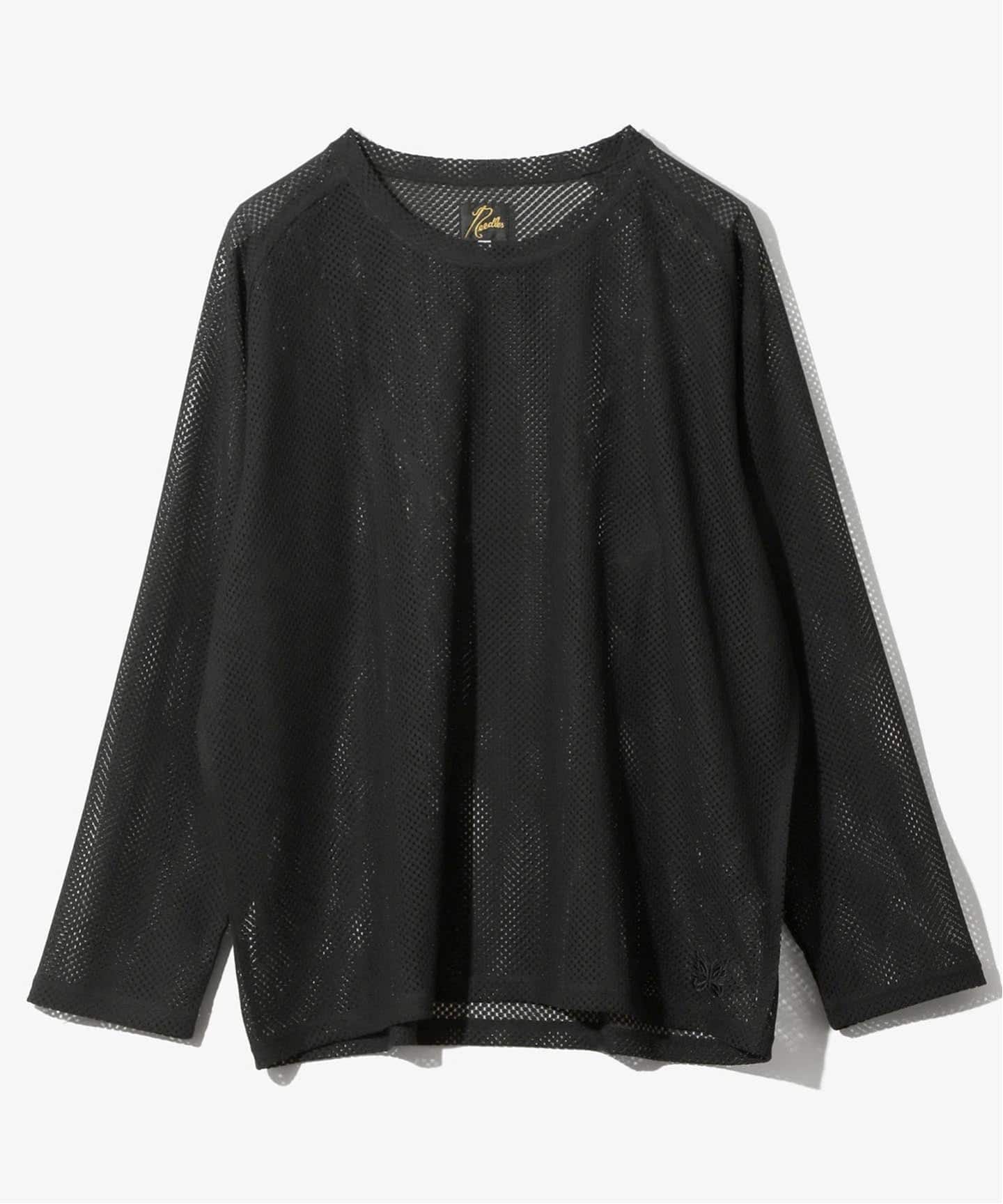 NEEDLES/ニードルズ L/S U-Neck Tee - Geo Raschel Lace（Tシャツ