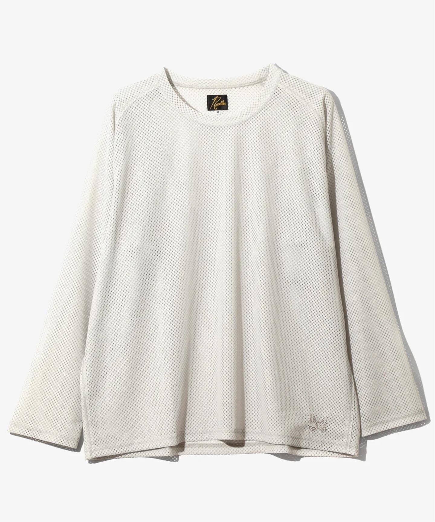 NEEDLES/ニードルズ L/S U-Neck Tee - Geo Raschel Lace（Tシャツ