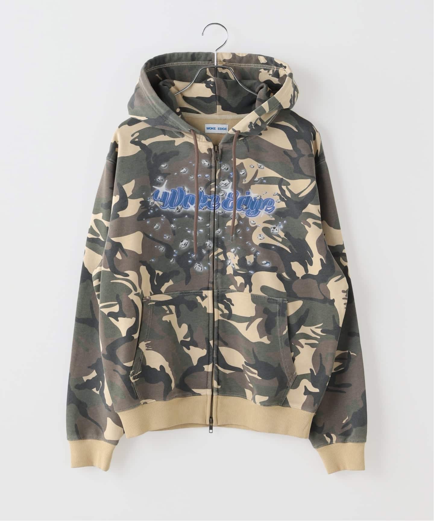 WOKE EDGE / ウォークエッジ Diamond Logo Zip Hoodie（パーカー