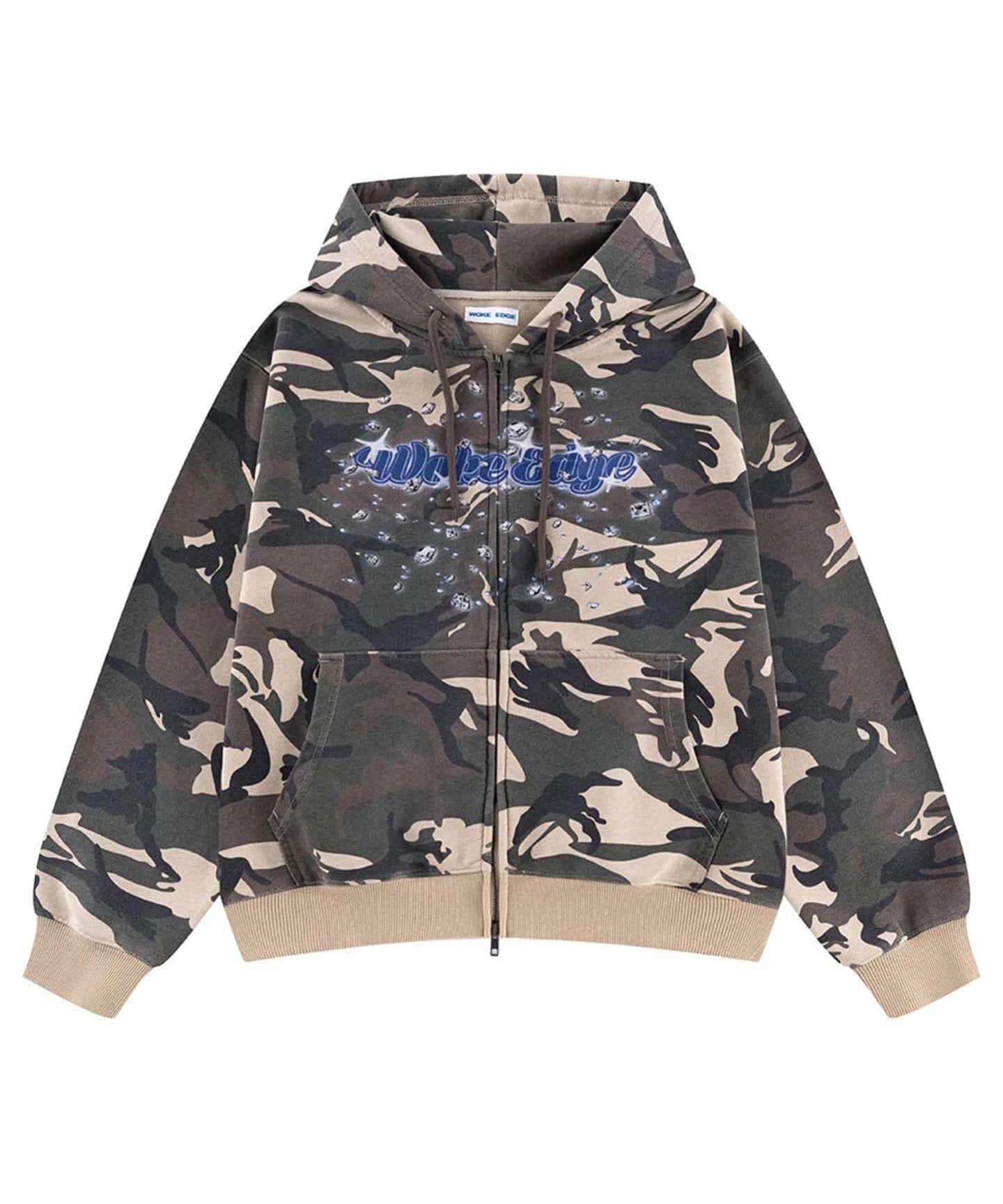 WOKE EDGE / ウォークエッジ Diamond Logo Zip Hoodie（パーカー