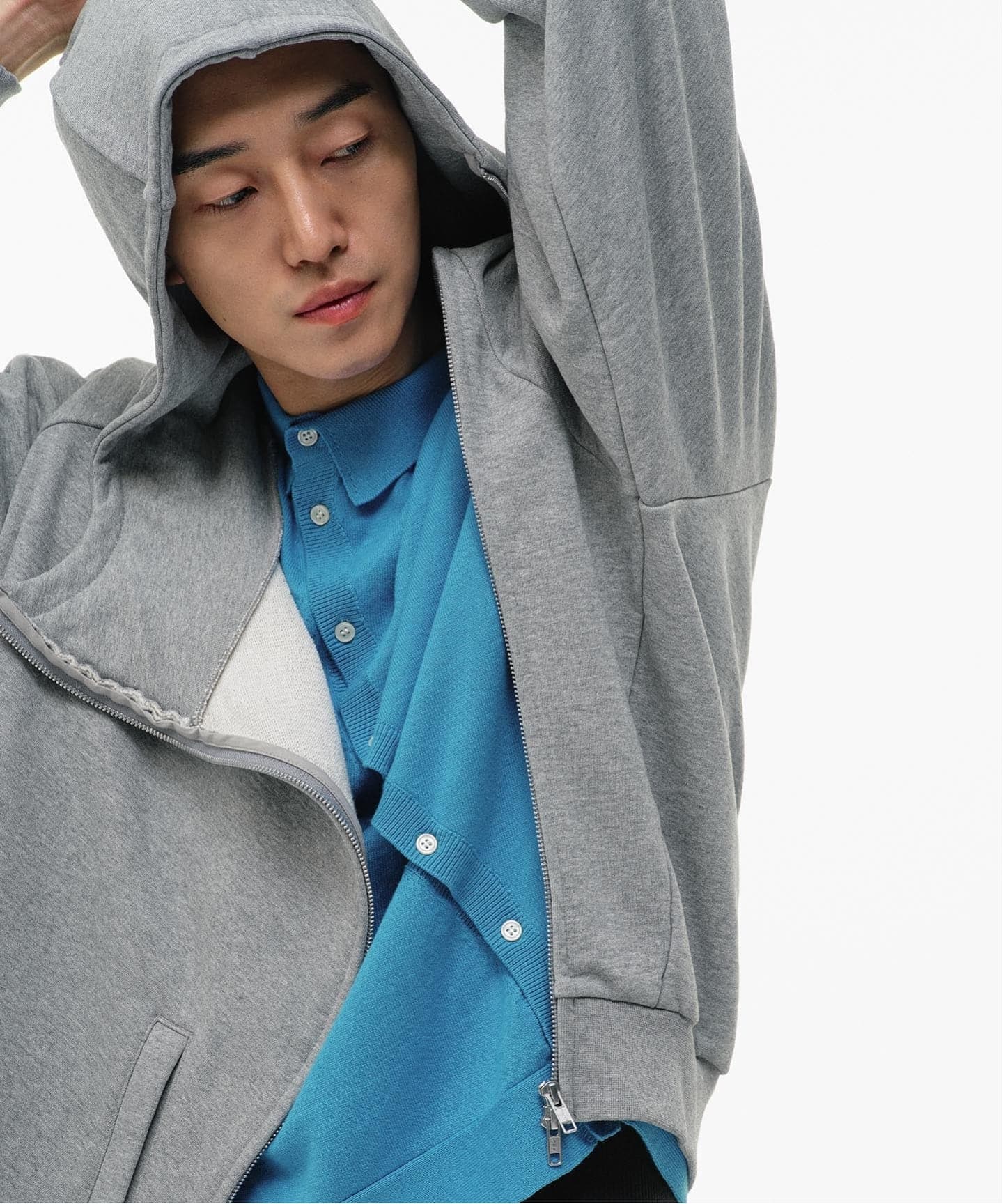 GOAT ESSENCE / ゴートエッセンス CURVED-ZIP HOODIE（パーカー