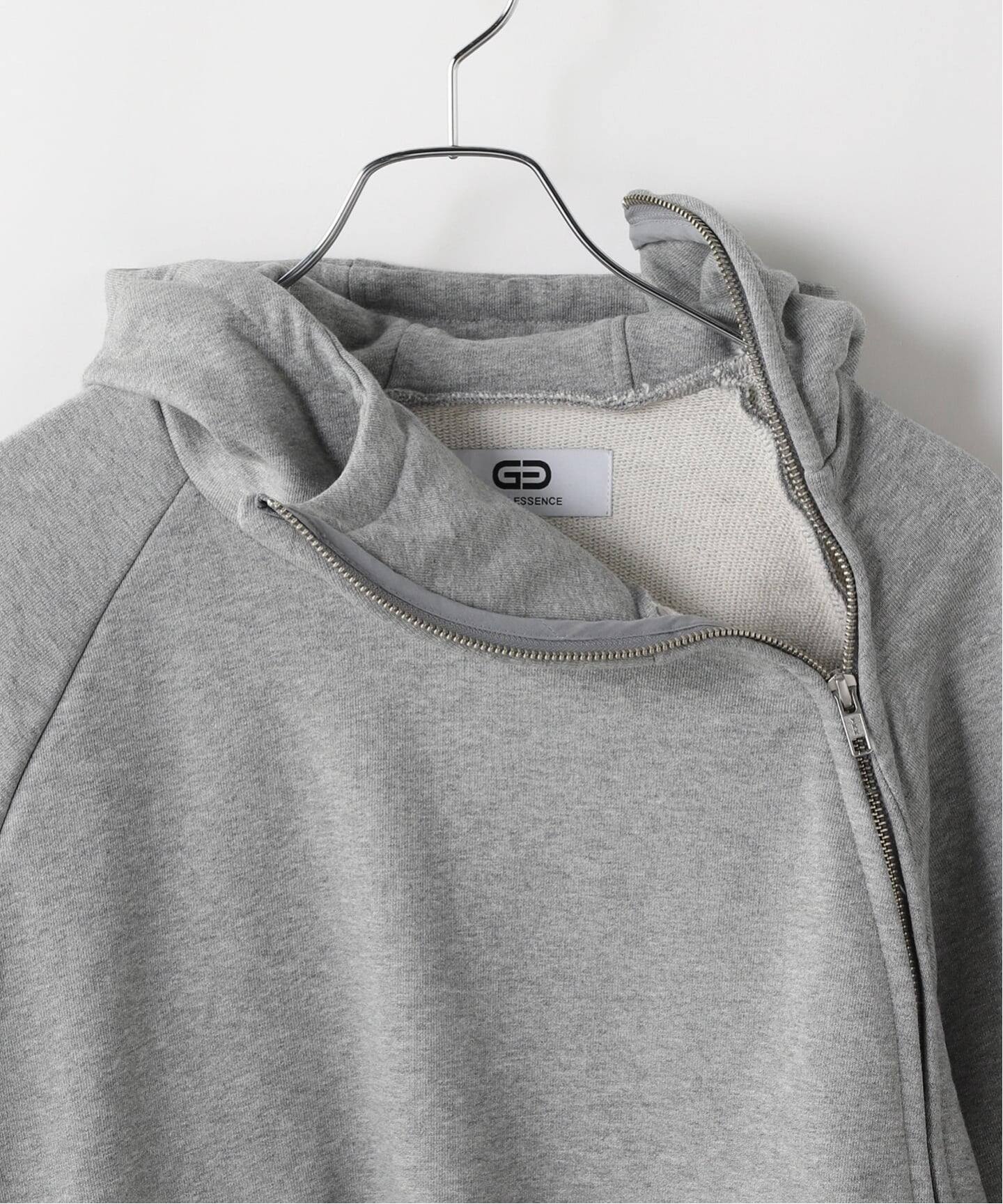 GOAT ESSENCE / ゴートエッセンス CURVED-ZIP HOODIE（パーカー