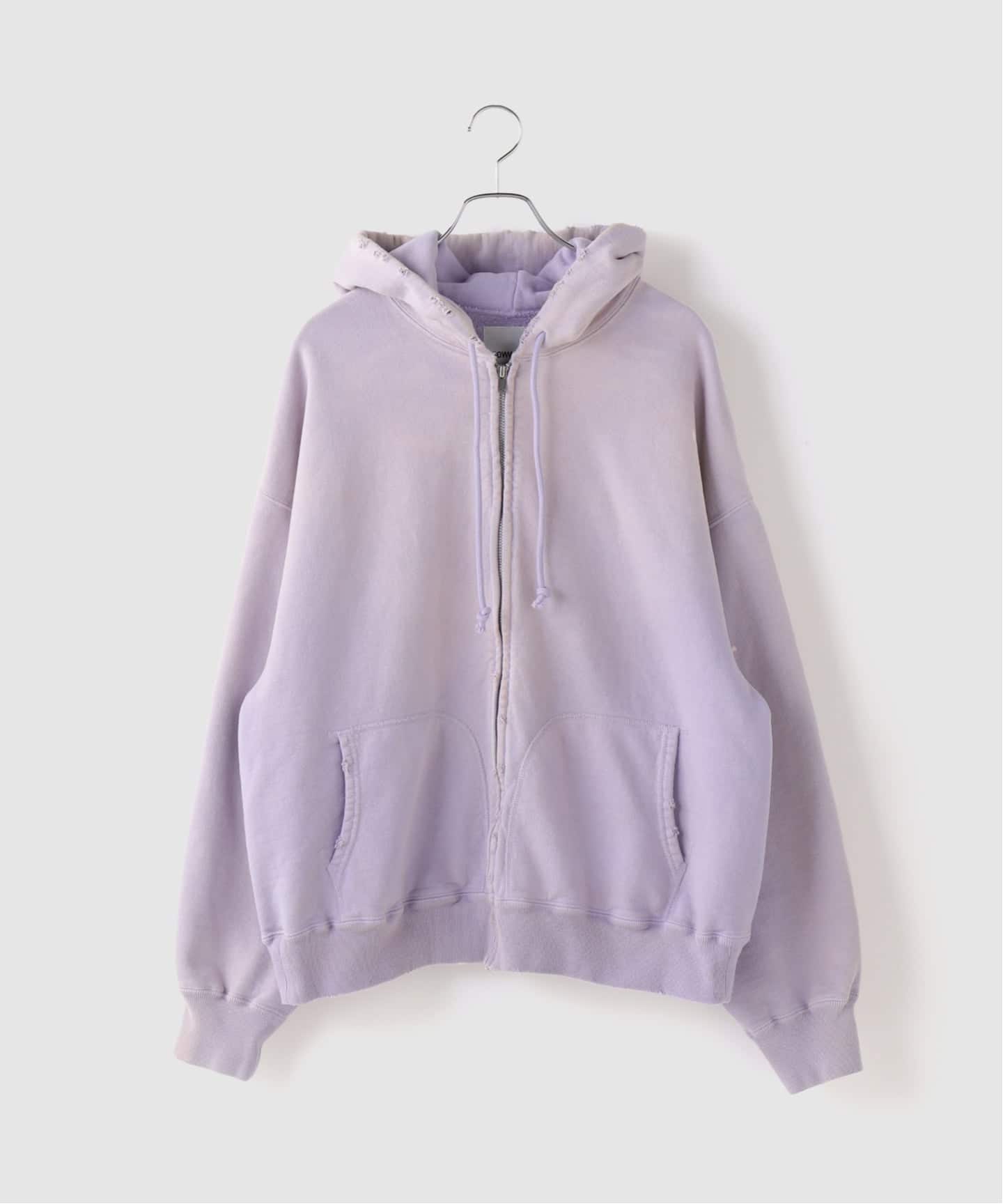 BOWWOW ZIP HOODIE AGED パープル　バウワウ BOWWOW / バウワウ ZIP HOODIE AGED（パーカー）｜JOINT WORKS