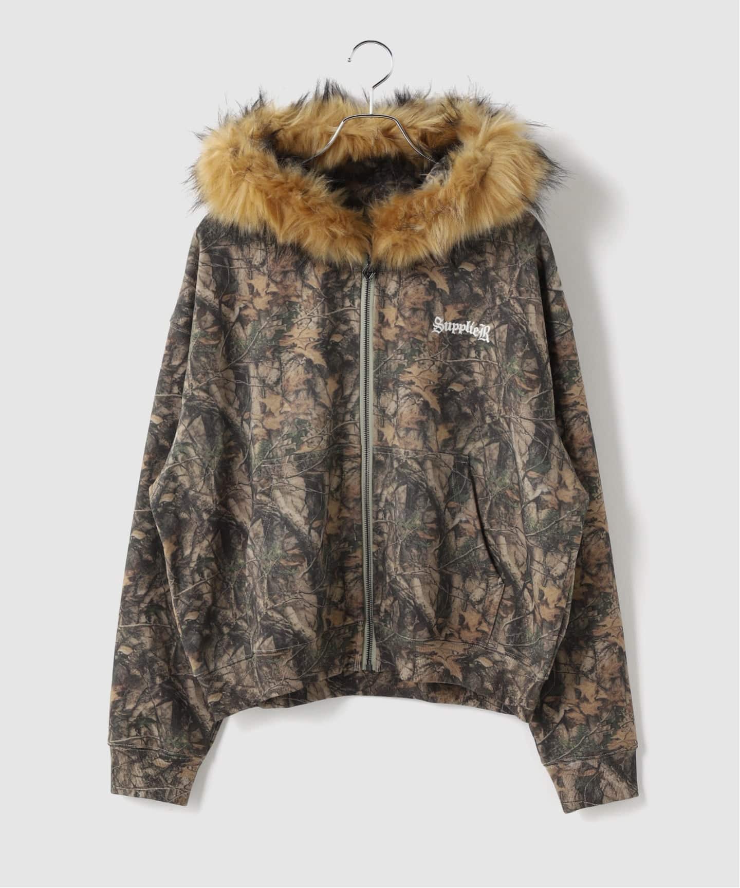 SUPPLIER / サプライヤー Camo Faux Fur Cross Zip Hoodie(パーカー SUPPLIER / サプライヤー Camo Faux Fur Cross Zip Hoodie(パーカー