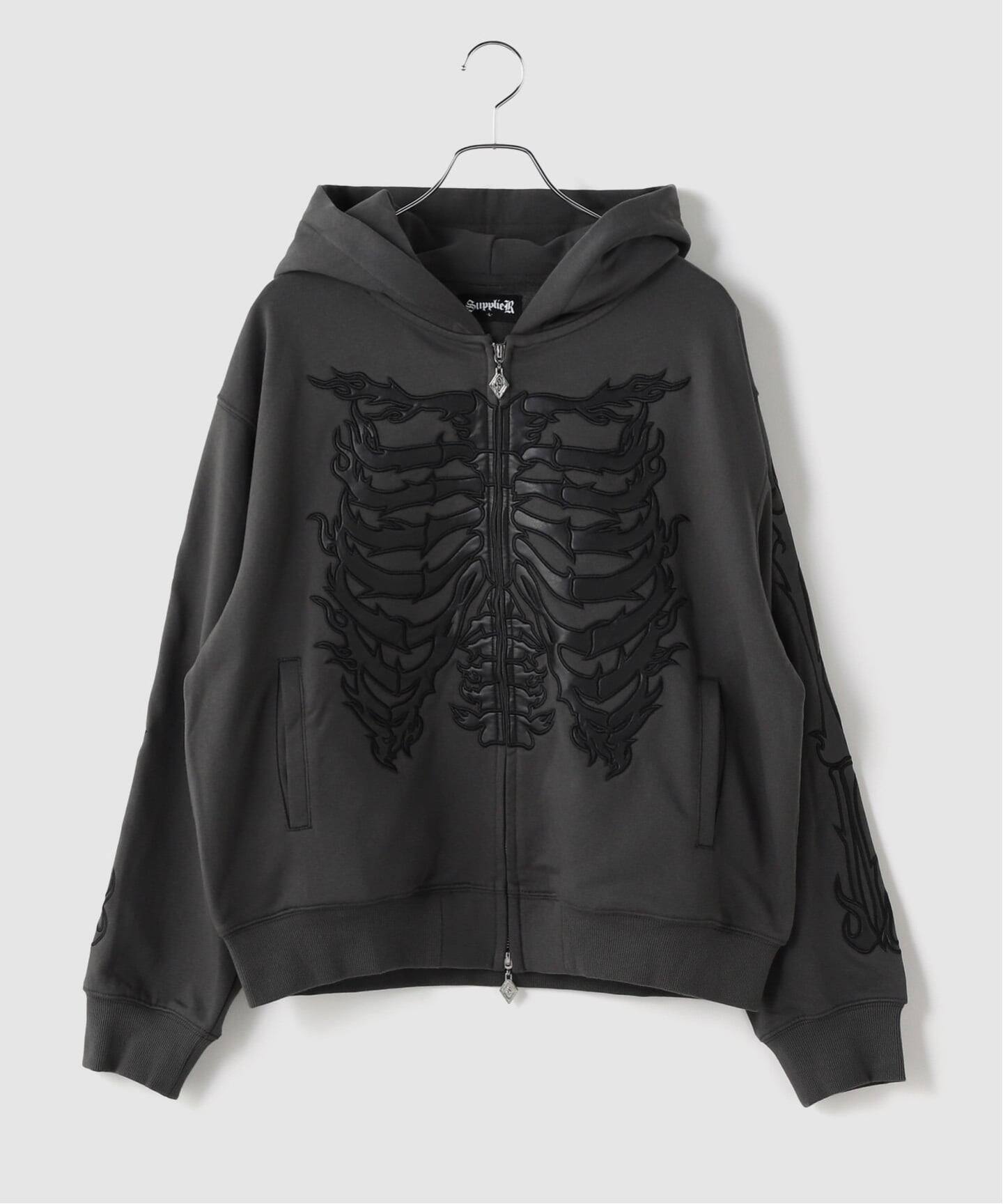 SUPPLIER / サプライヤー Bones Leather Patch Zip Hoodie（パーカー