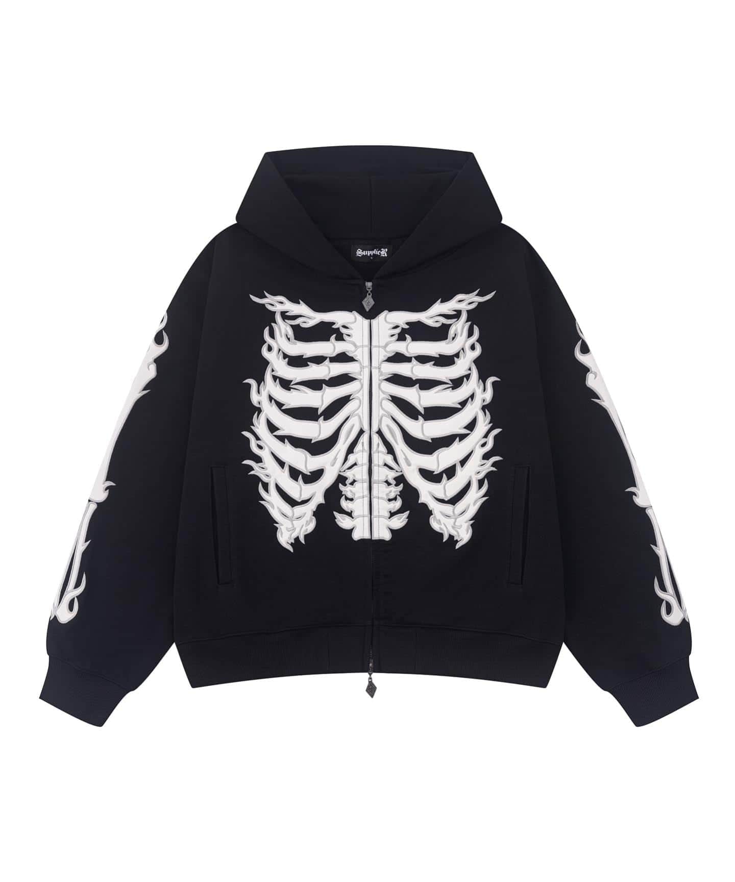 SUPPLIER / サプライヤー Bones Leather Patch Zip Hoodie（パーカー