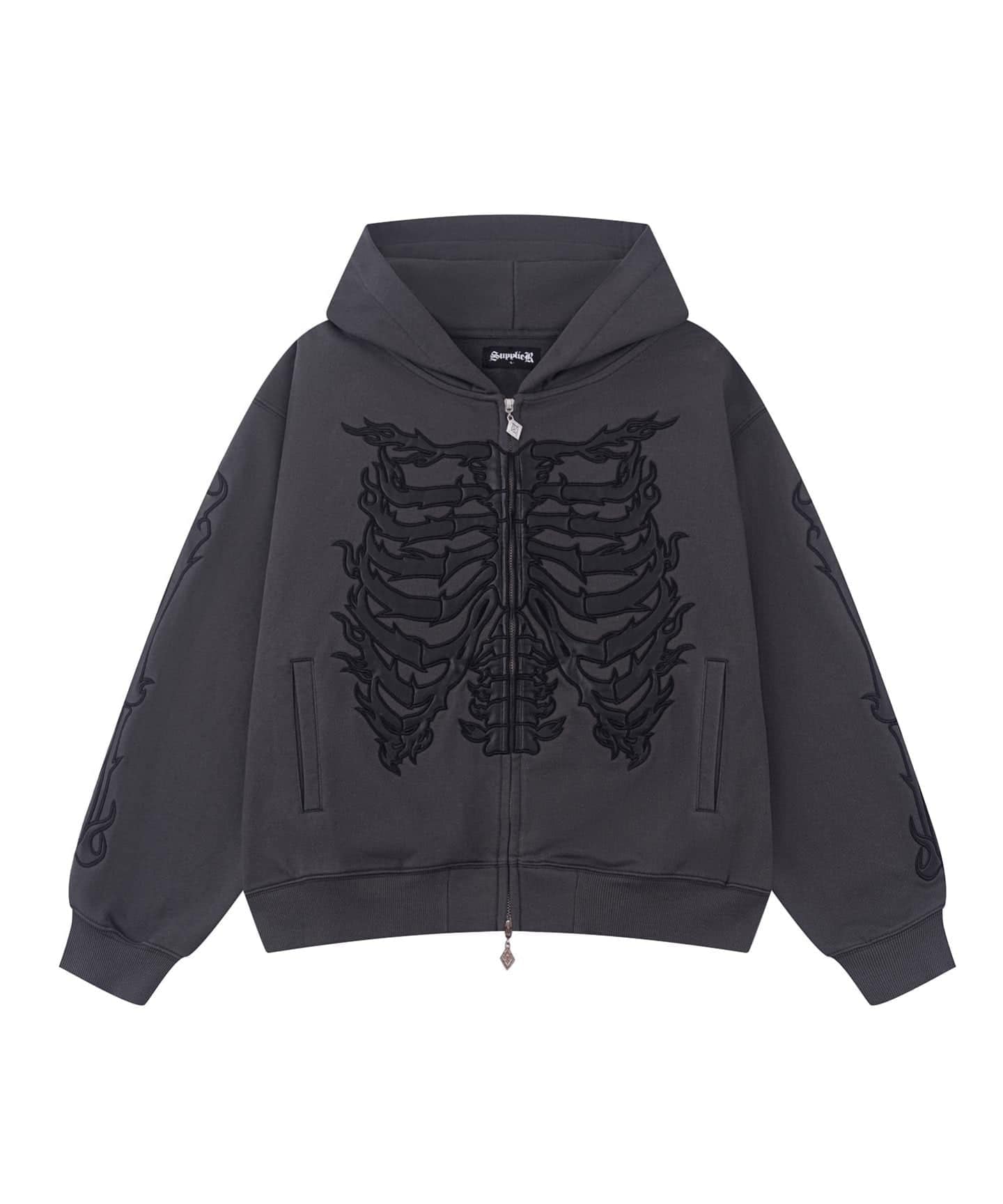SUPPLIER / サプライヤー Bones Leather Patch Zip Hoodie（パーカー