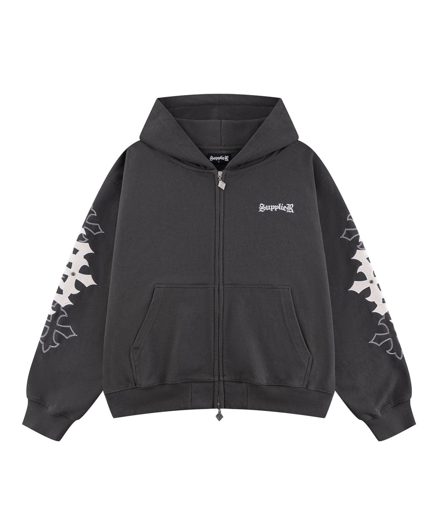 SUPPLIER / サプライヤー Multiple Cross Patch Zip Hoodie（パーカー