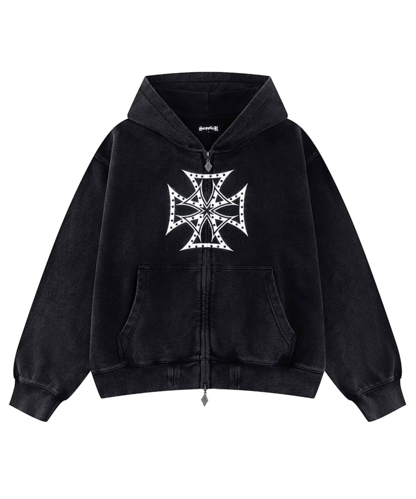 SUPPLIER / サプライヤー IronCross Rhinestone Zip Hoodie（パーカー 