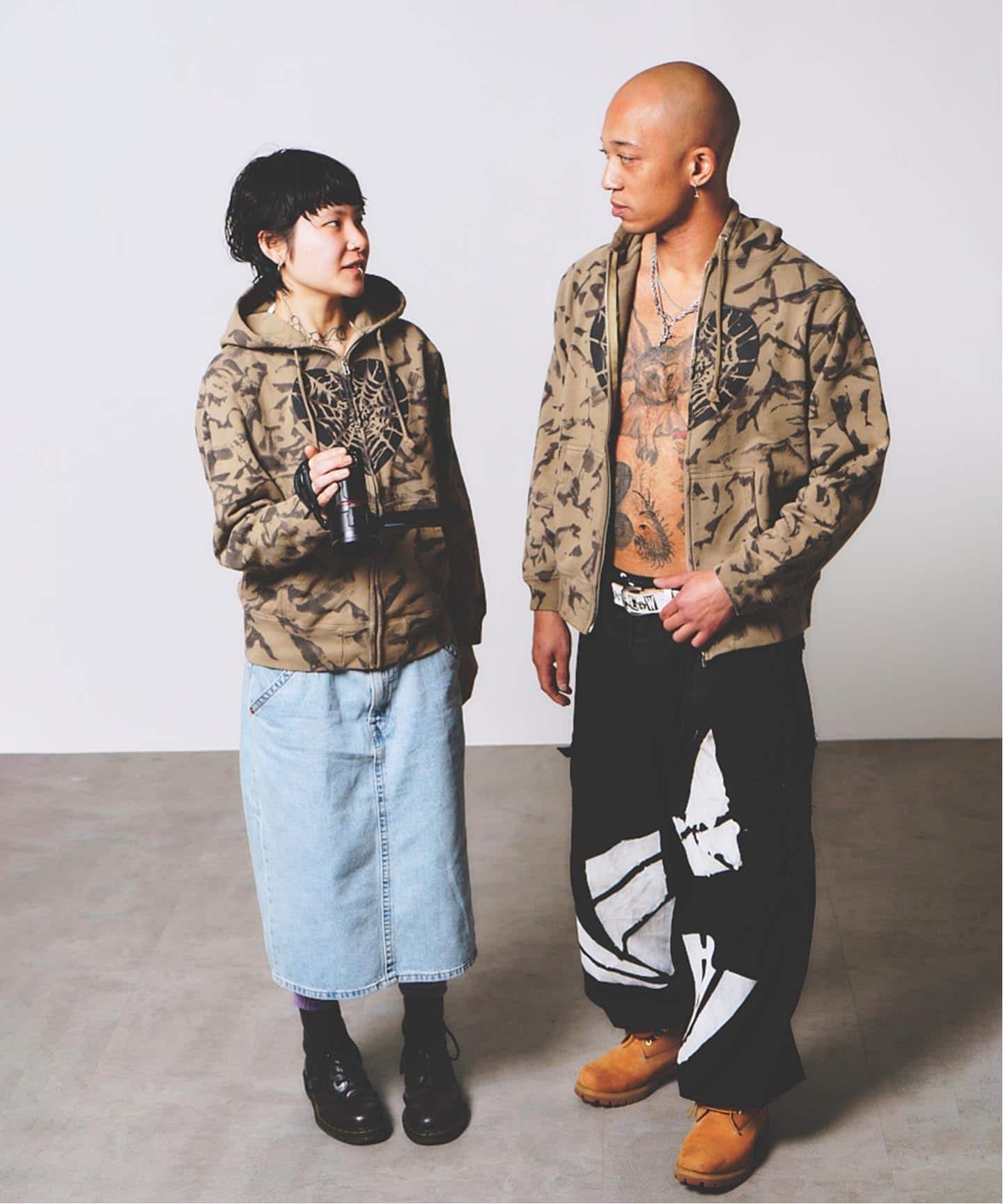 Little Willow / リトルウィロー 別注 HEART SPIDER ZIP HOODIE