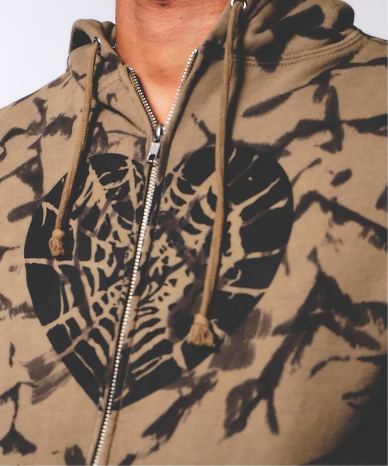 Little Willow / リトルウィロー 別注 HEART SPIDER ZIP HOODIE 