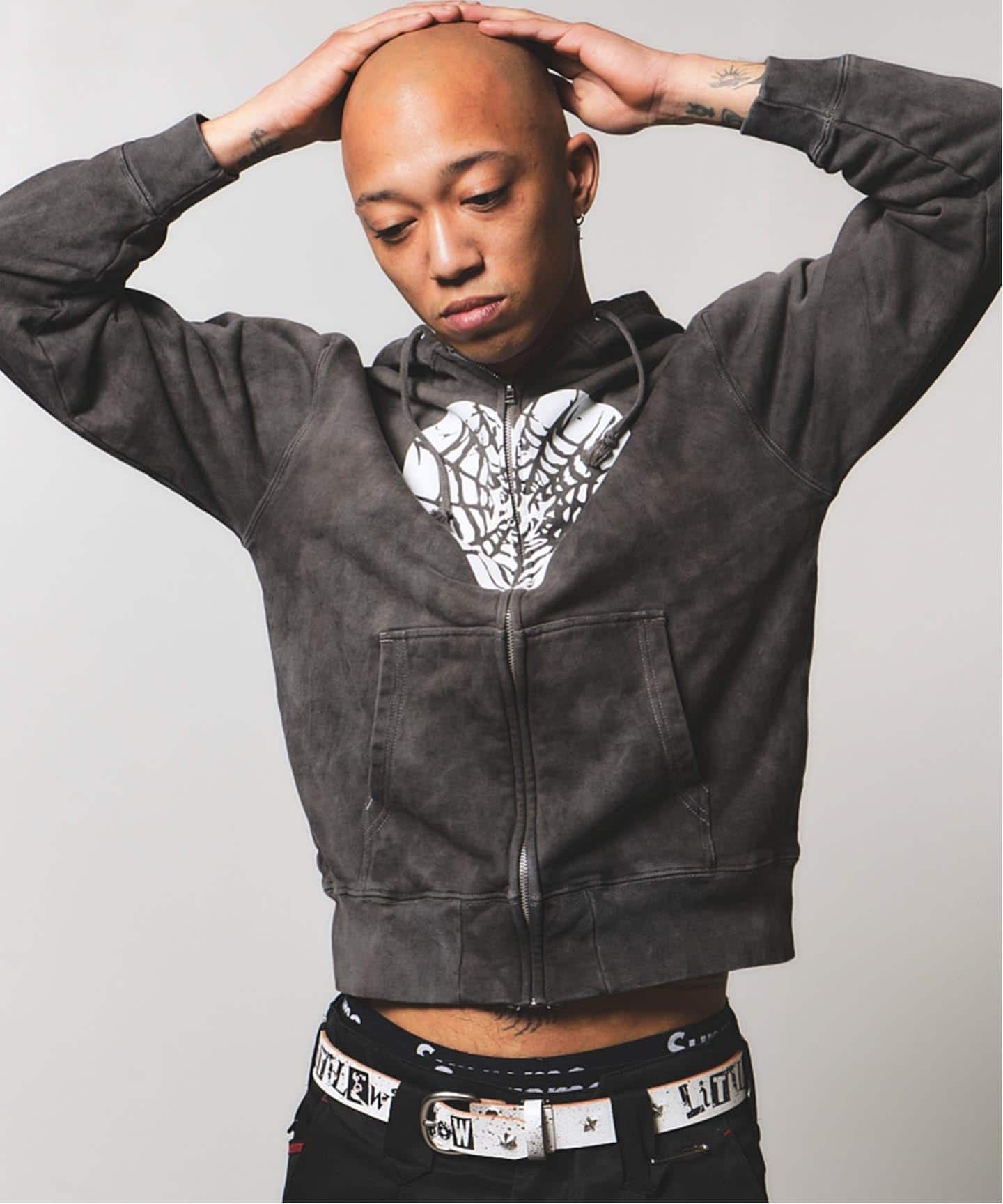 Little Willow / リトルウィロー 別注 HEART SPIDER ZIP HOODIE