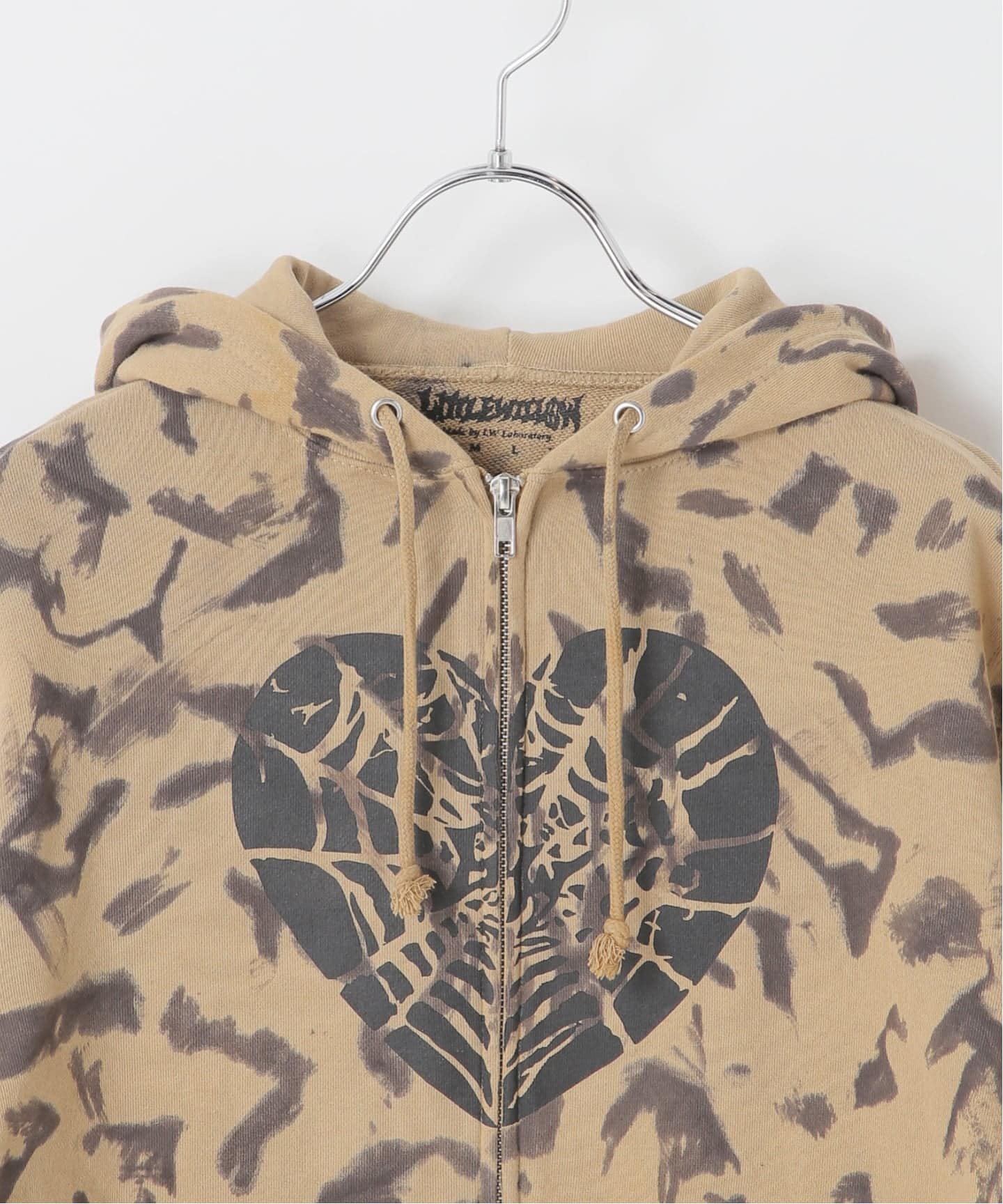 Little Willow / リトルウィロー 別注 HEART SPIDER ZIP HOODIE