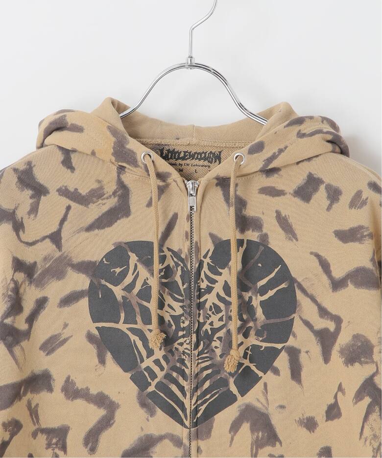 Little Willow / リトルウィロー 別注 HEART SPIDER ZIP HOODIE 