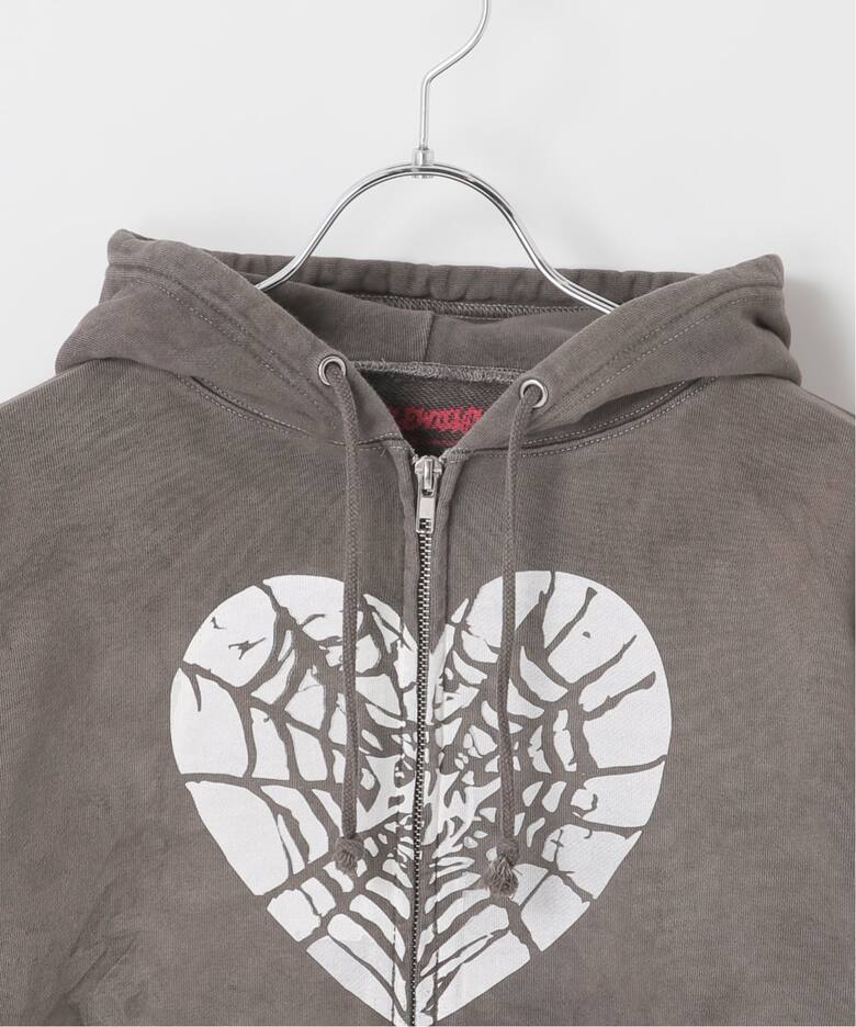 Little Willow / リトルウィロー 別注 HEART SPIDER ZIP HOODIE 