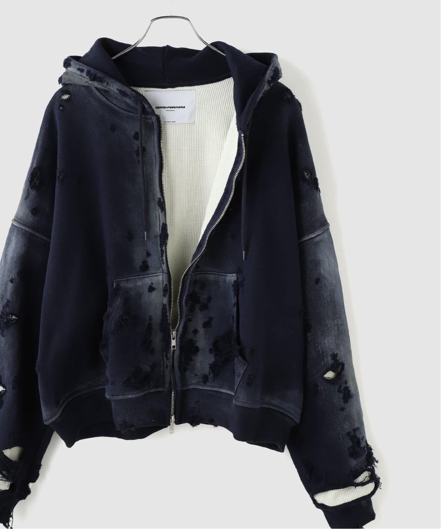 TEPPEI FURUYAMA / テッペイフルヤマ CRASH PAINT FADE ZIP-UP HOODIE
