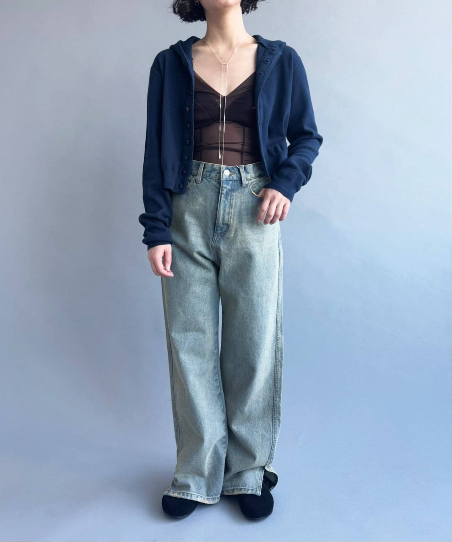 FAITH×LULU】Thermal hoodie cardigan（Tシャツ／カットソー）｜EDIT