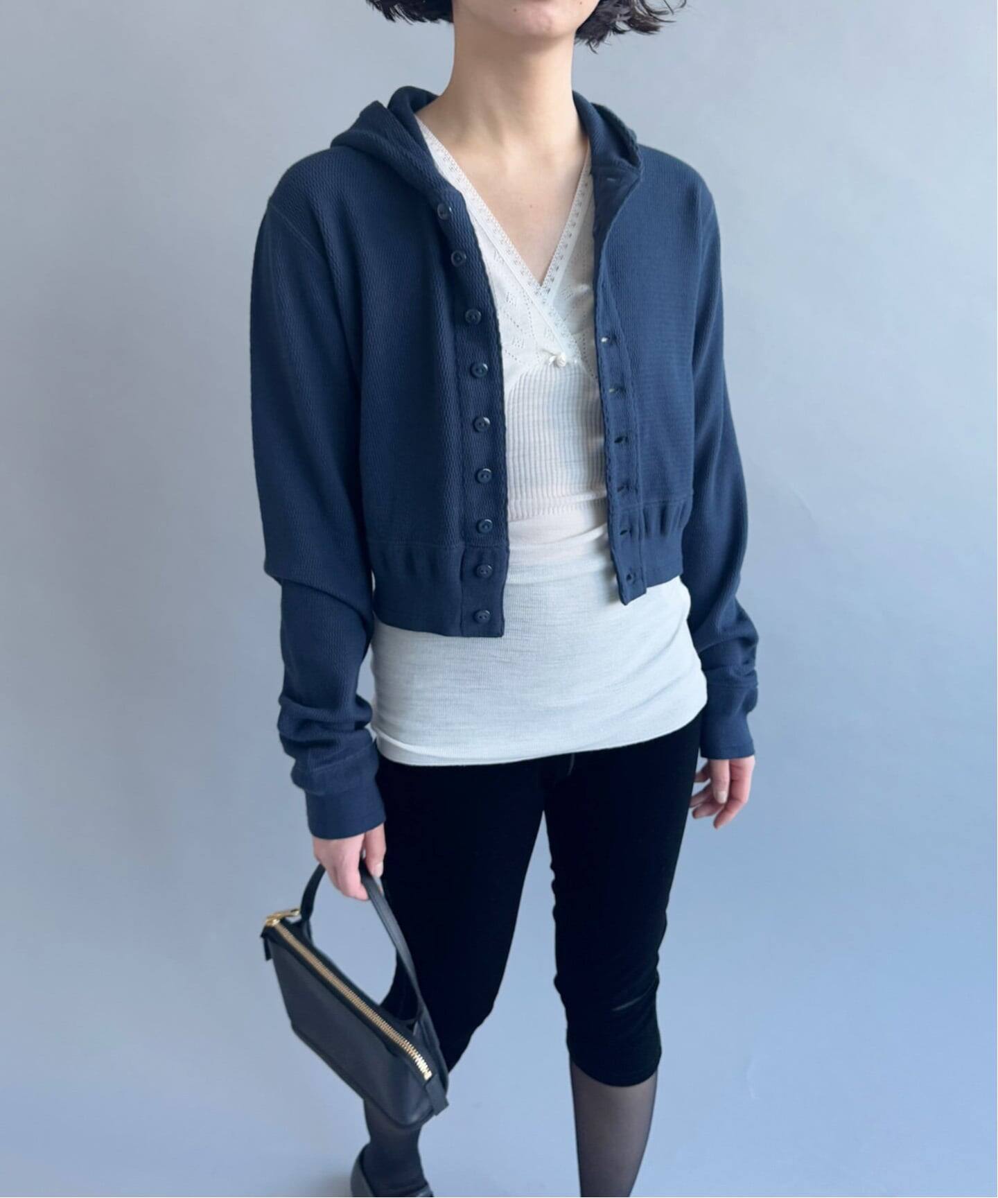 FAITH×LULU】cotton Thermal hoodie cardigan（Tシャツ／カットソー