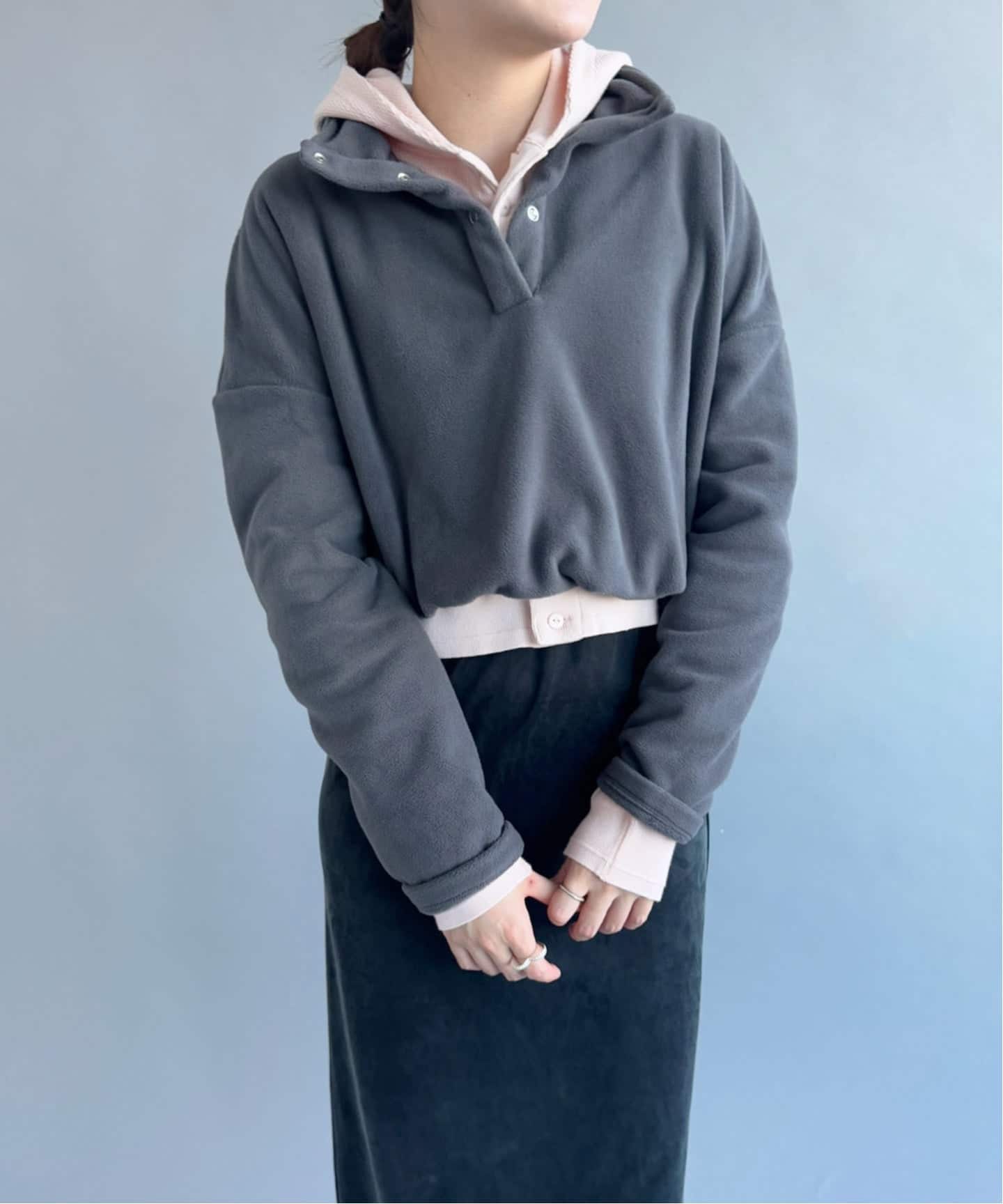 新品【FAITH× EDIT. FOR LULU】Thermal hoodie FAITH×LULU】cotton Thermal hoodie cardigan（Tシャツ／カットソー