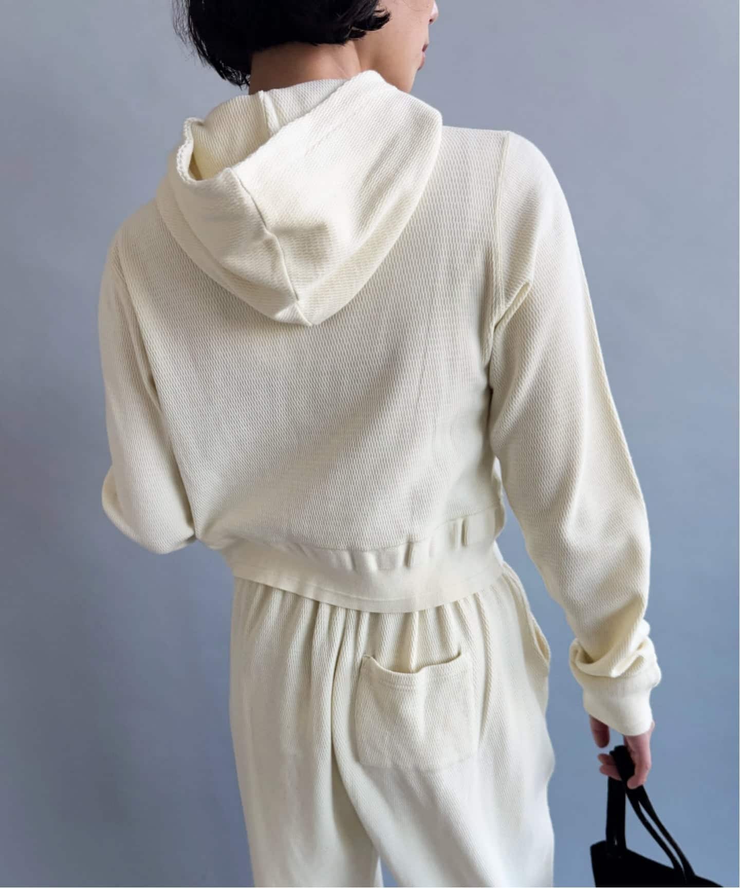 【FAITH×LULU】Thermal hoodie cardigan tシャツ 「FAITH×LULU」cotton Thermal hoodie cardigan レディース