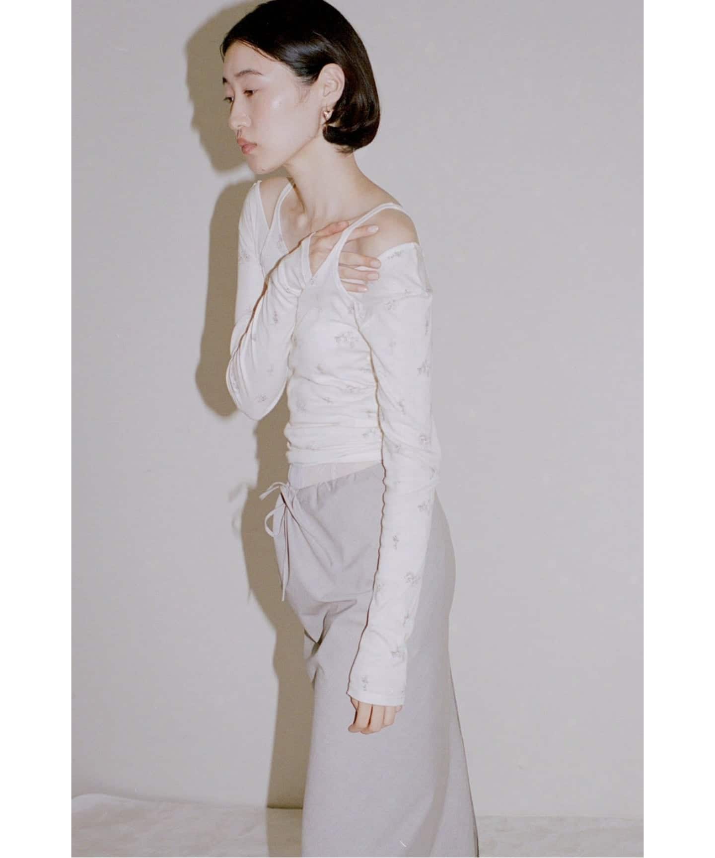 トップス EDIT.FOR LULU tulle shirring blouse miller*lulu シアーツイントップス（Tシャツ／カットソー）｜EDIT.FOR