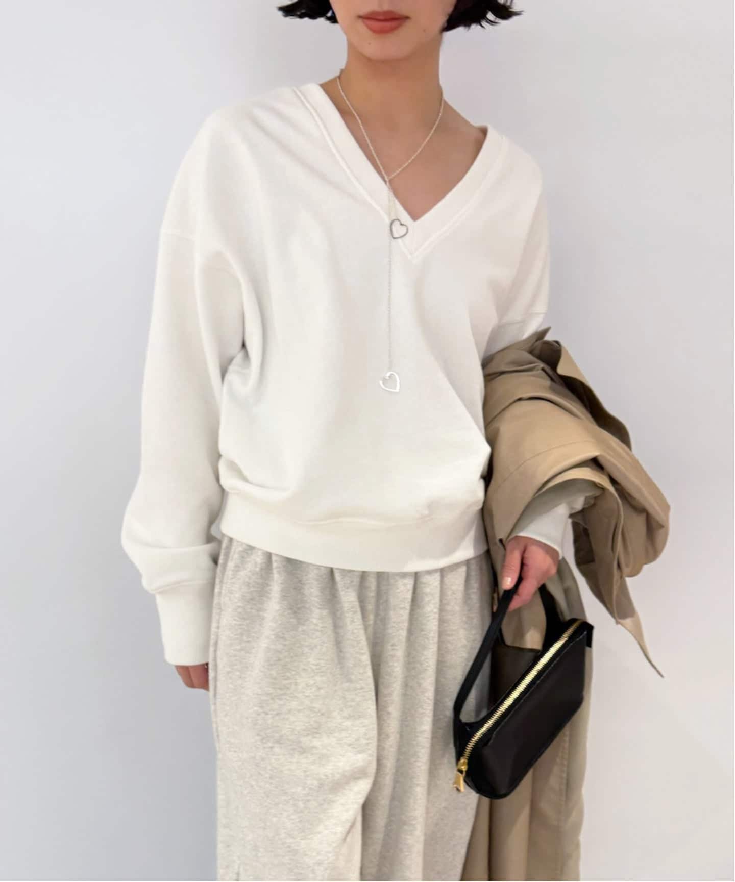 ディープVネックスウェット（スウェット）｜EDIT.FOR LULU（エディット