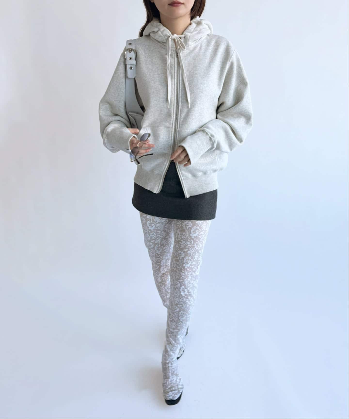 miller×LULU ジップスウェット miller×LULU】ジップスウェットトップ