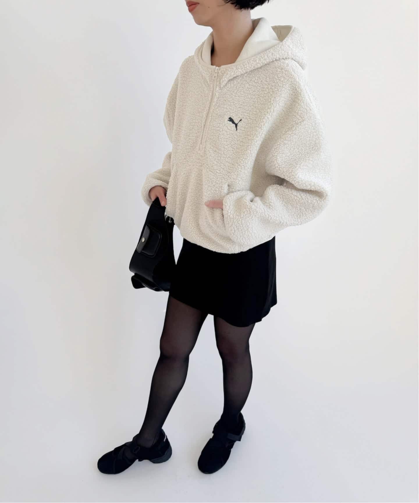 puma フリースフーディ ホワイト editforlulu PUMA/プーマ】FLEECE HOODIE（Tシャツ／カットソー）｜EDIT.FOR LULU