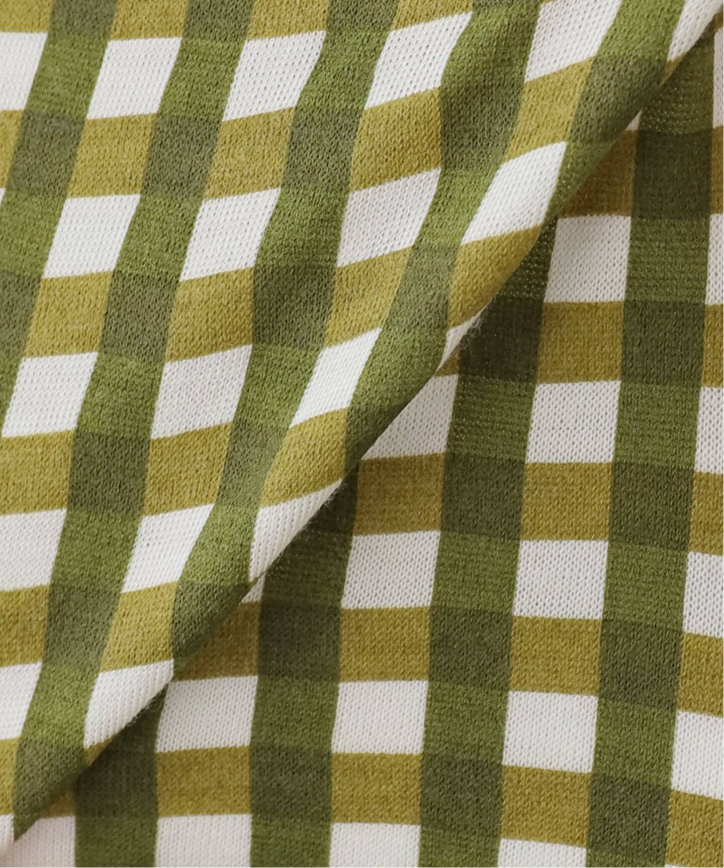babaco/ババコ】Gingham Check High Neck Top（Tシャツ／カットソー