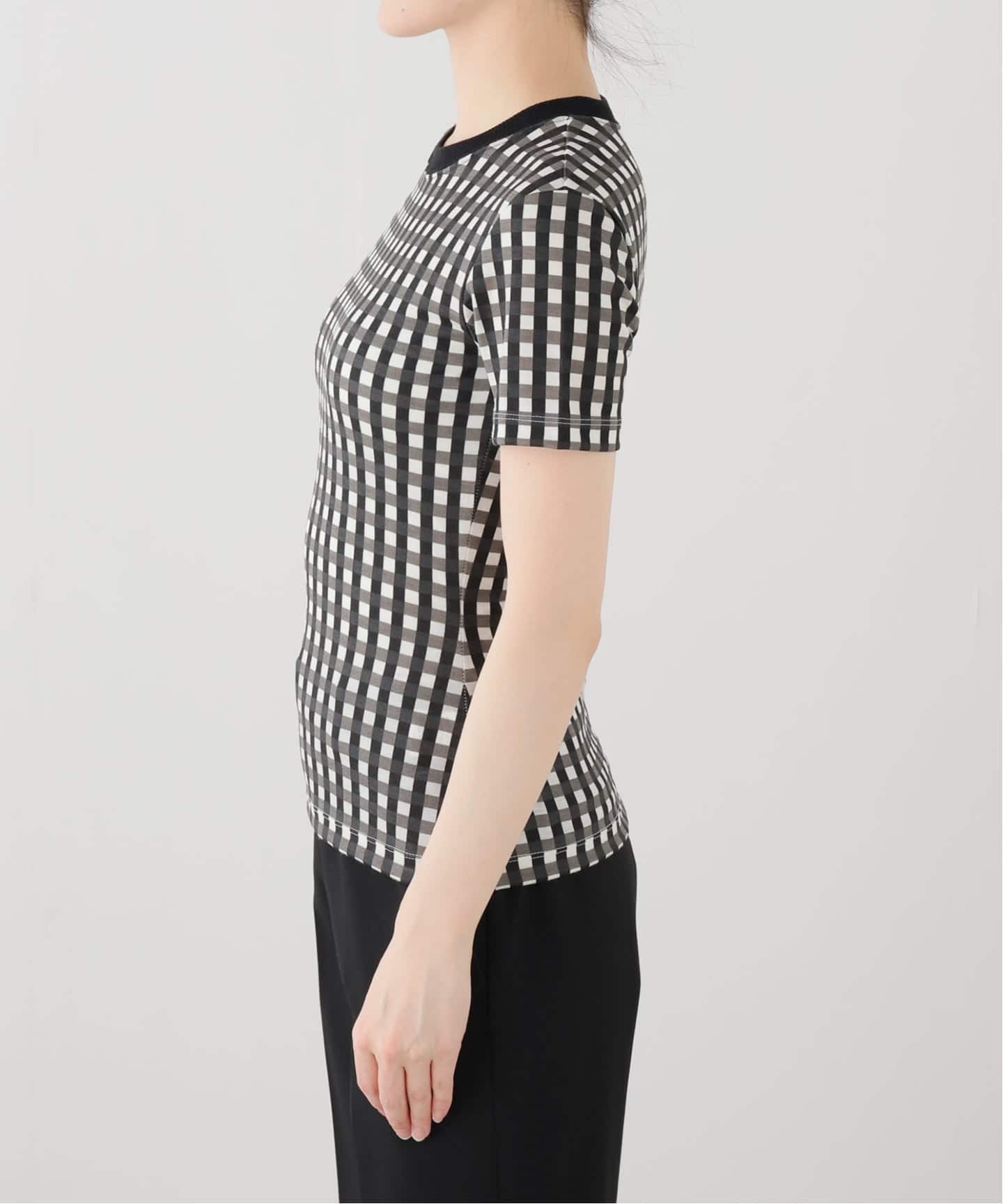 babaco/ババコ】Gingham Check T-shirts（Tシャツ／カットソー）｜EDIT