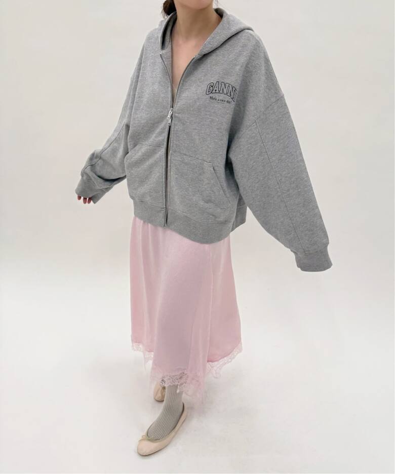 GANNI/ガニー】Essential Isoli Zip Hoodie（パーカー）｜EDIT.FOR 
