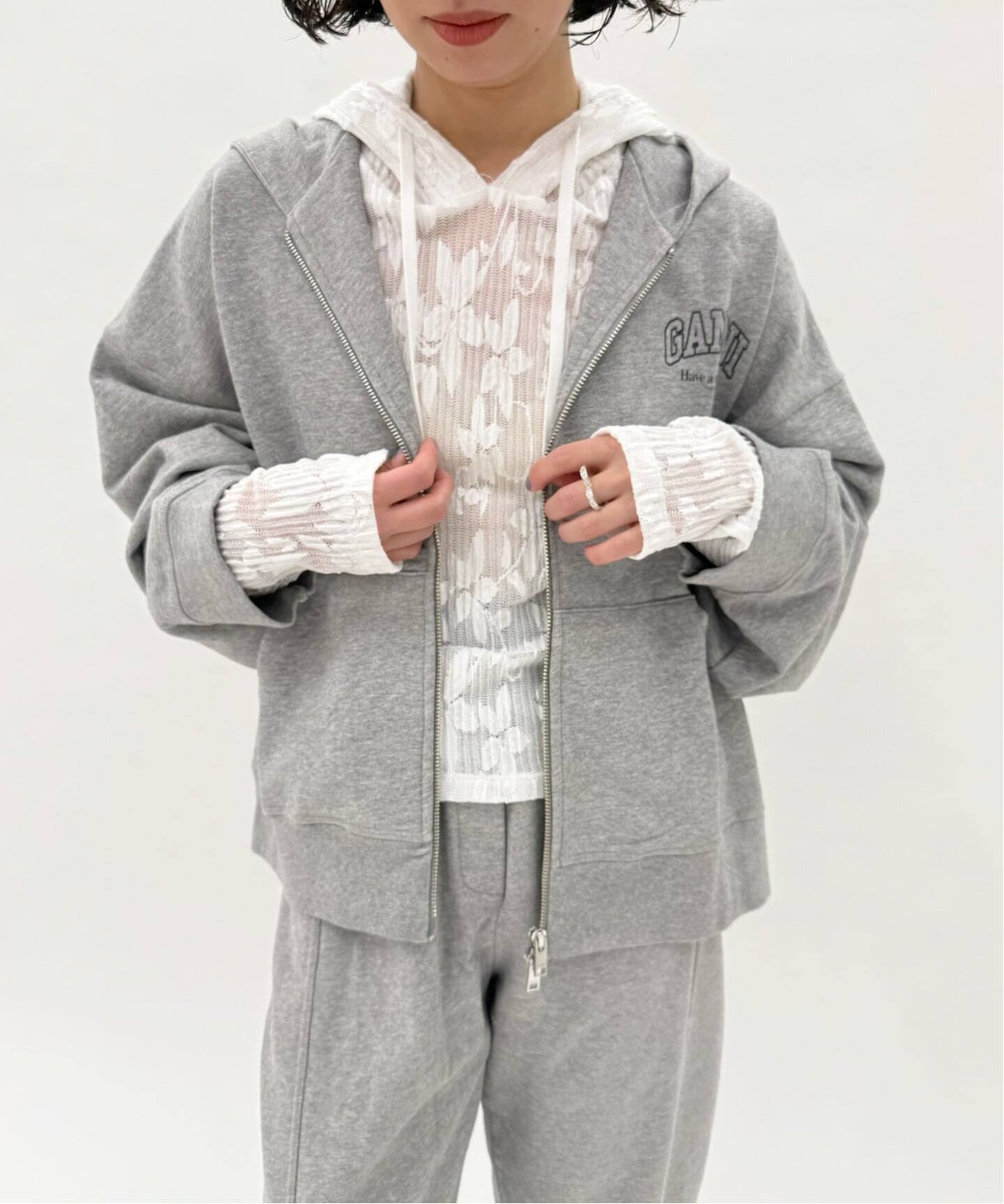 GANNI/ガニー】Essential Isoli Zip Hoodie（パーカー）｜EDIT.FOR 