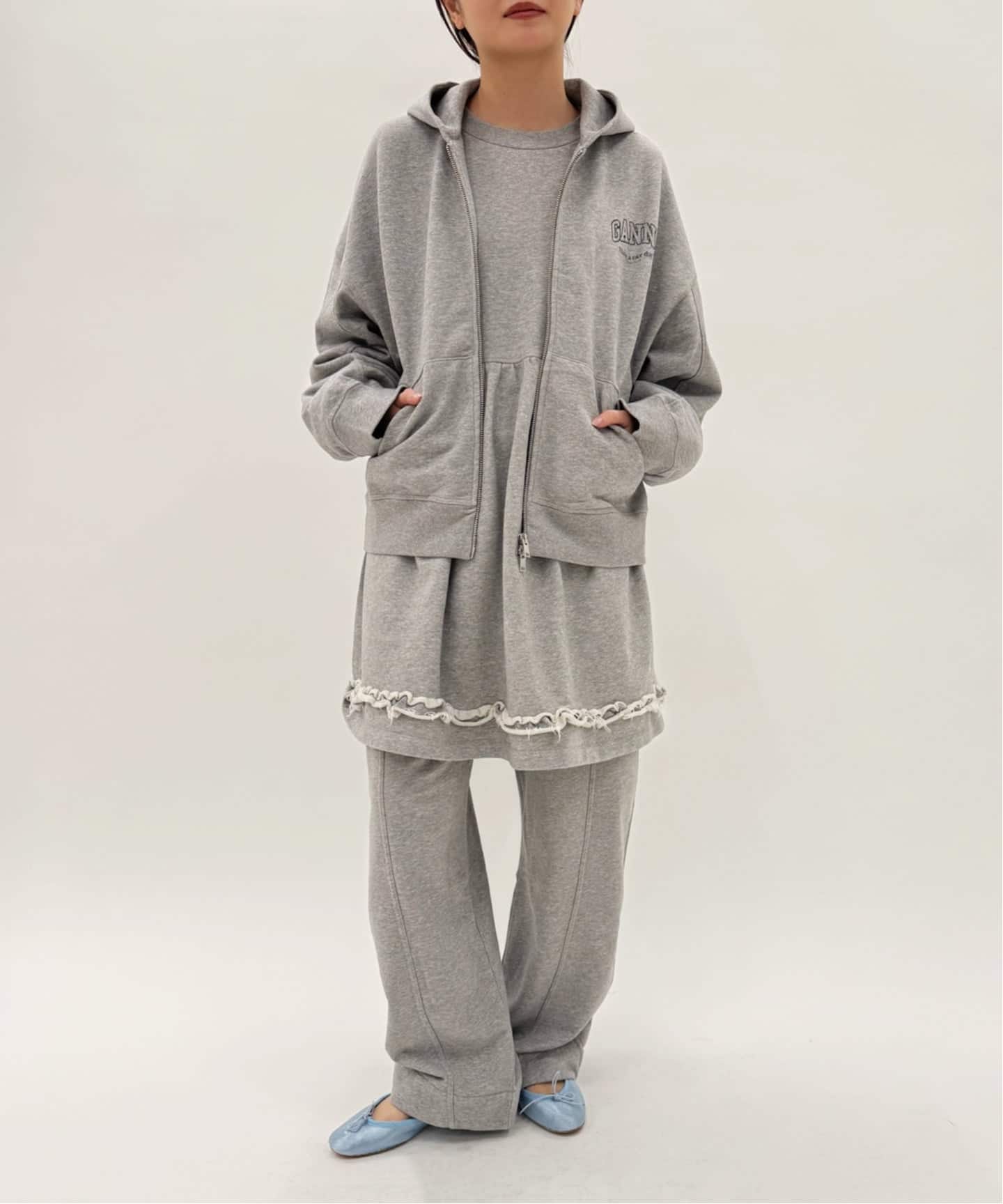 GANNI/ガニー】Essential Isoli Zip Hoodie（パーカー）｜EDIT.FOR