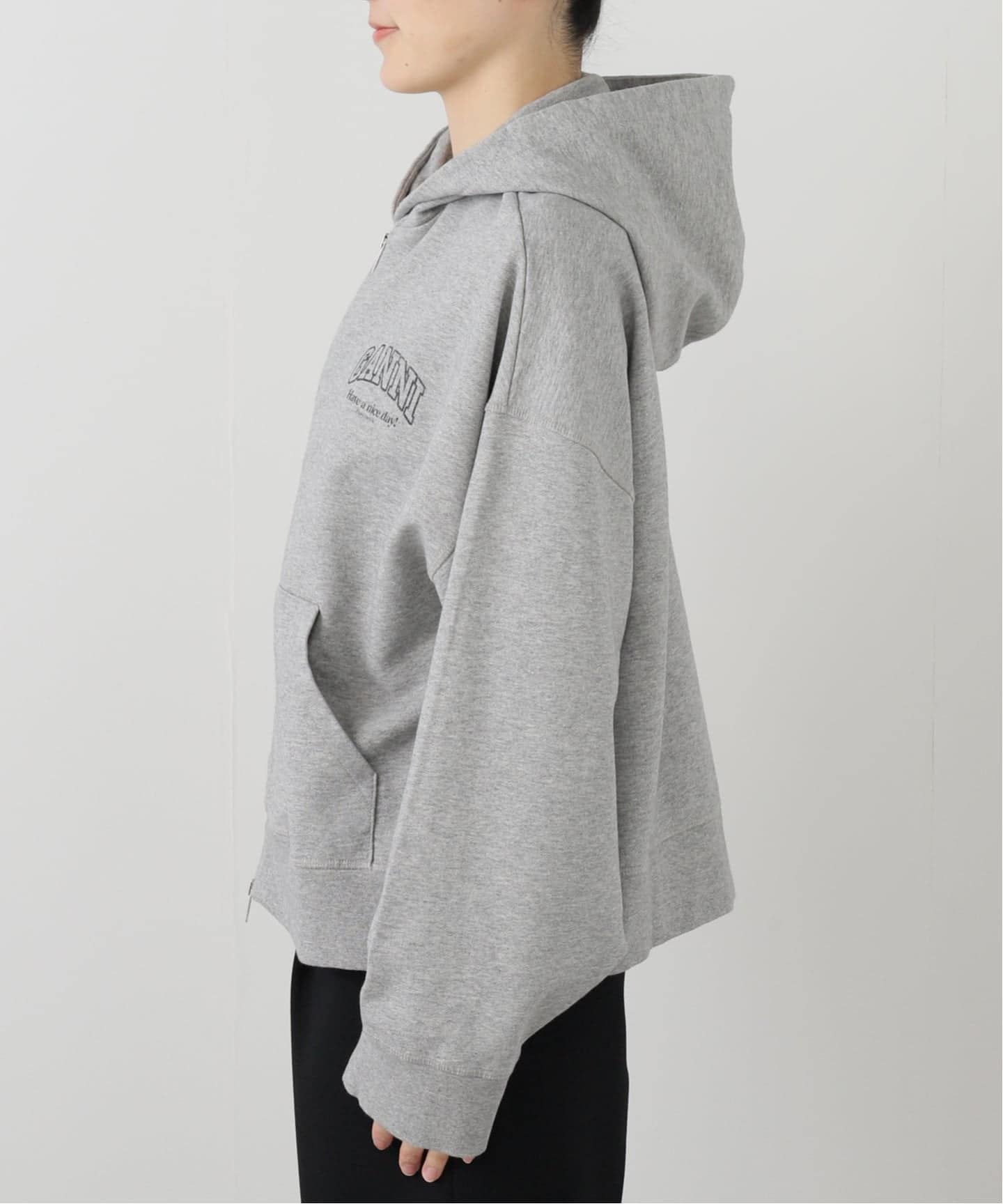 GANNI/ガニー】Essential Isoli Zip Hoodie（パーカー）｜EDIT.FOR