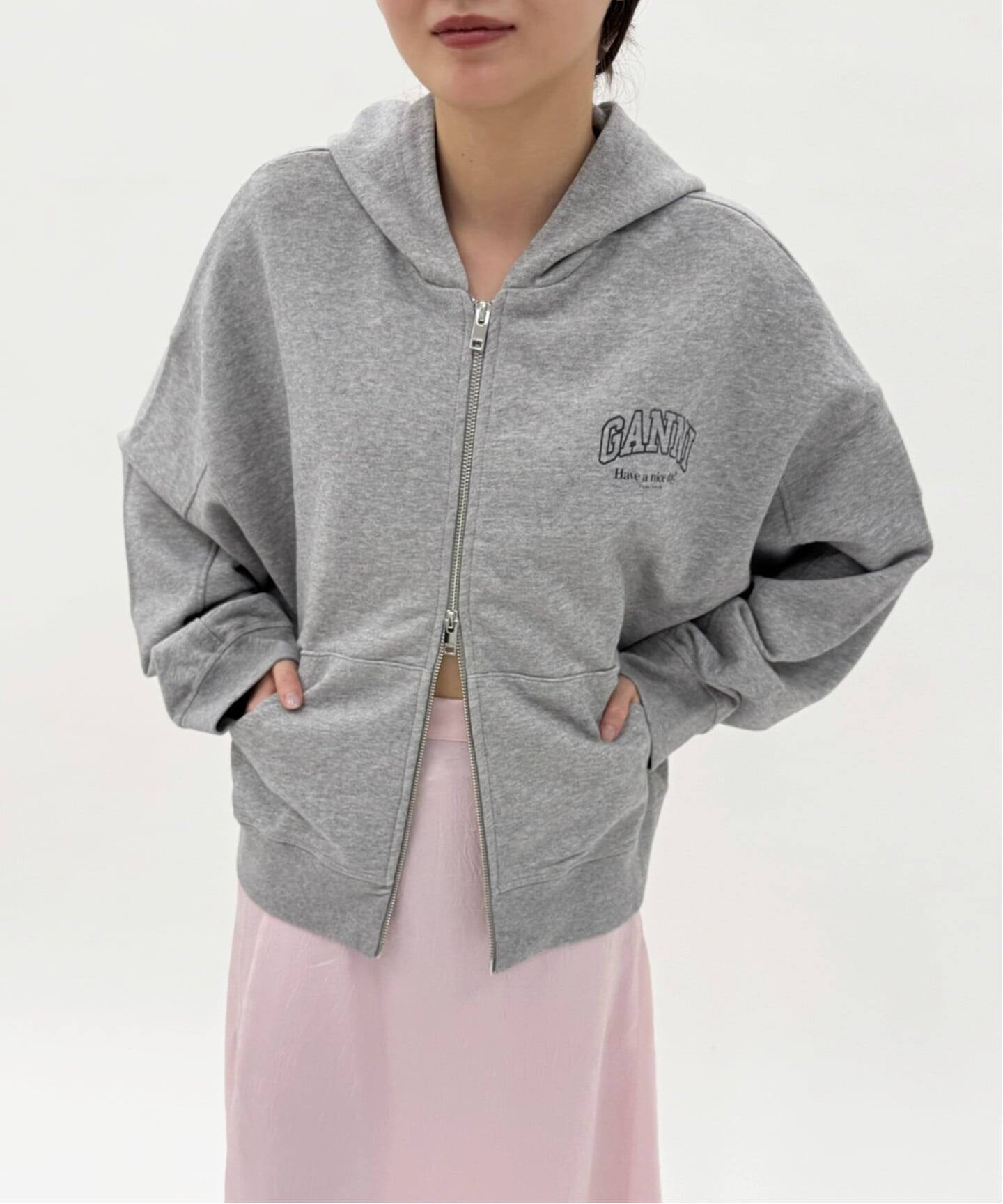 GANNI/ガニー】Essential Isoli Zip Hoodie（パーカー）｜EDIT.FOR 