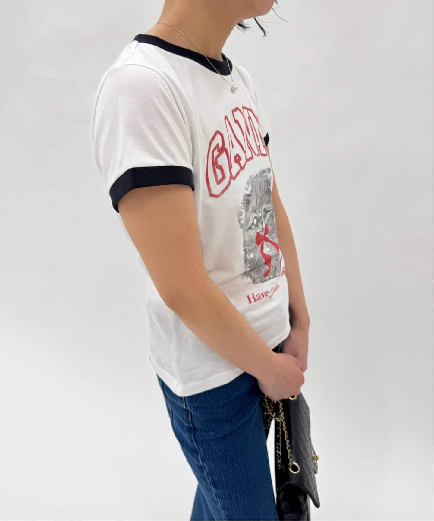 GANNI/ガニー】Basic Cotton Jersey Margot Kitty P（Tシャツ
