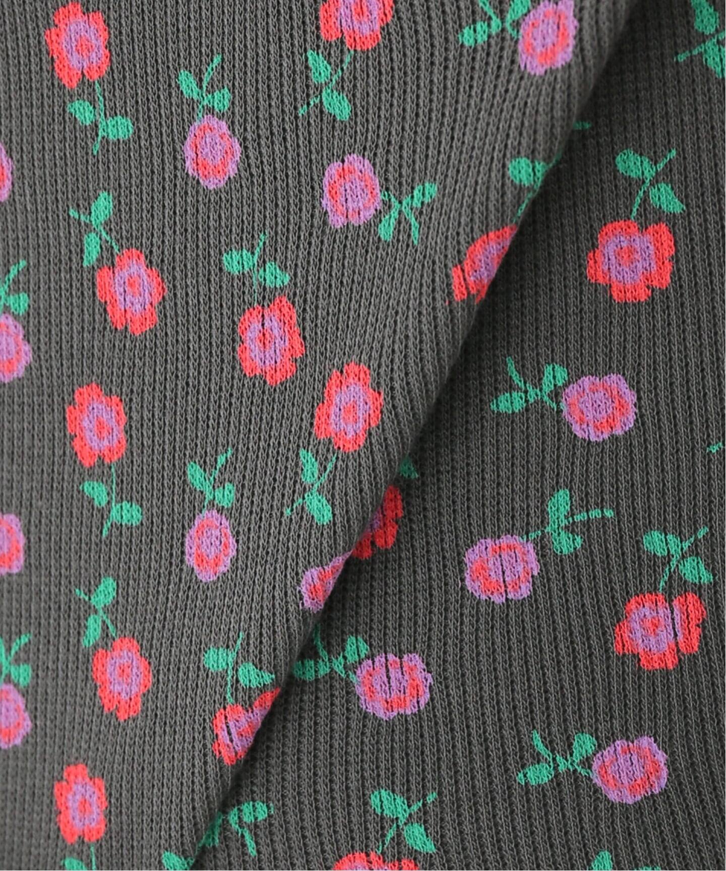 HOLIDAY/ホリデイ】SUPER RIB TOP FLOWER（Tシャツ／カットソー
